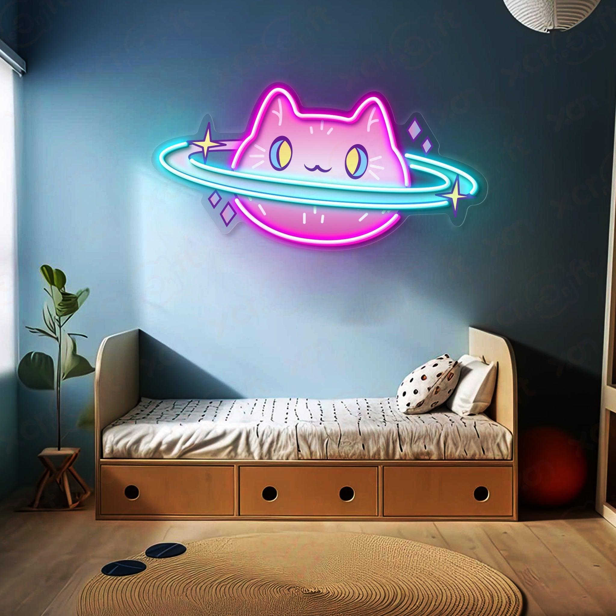 Cat Planet LED Neon Light 