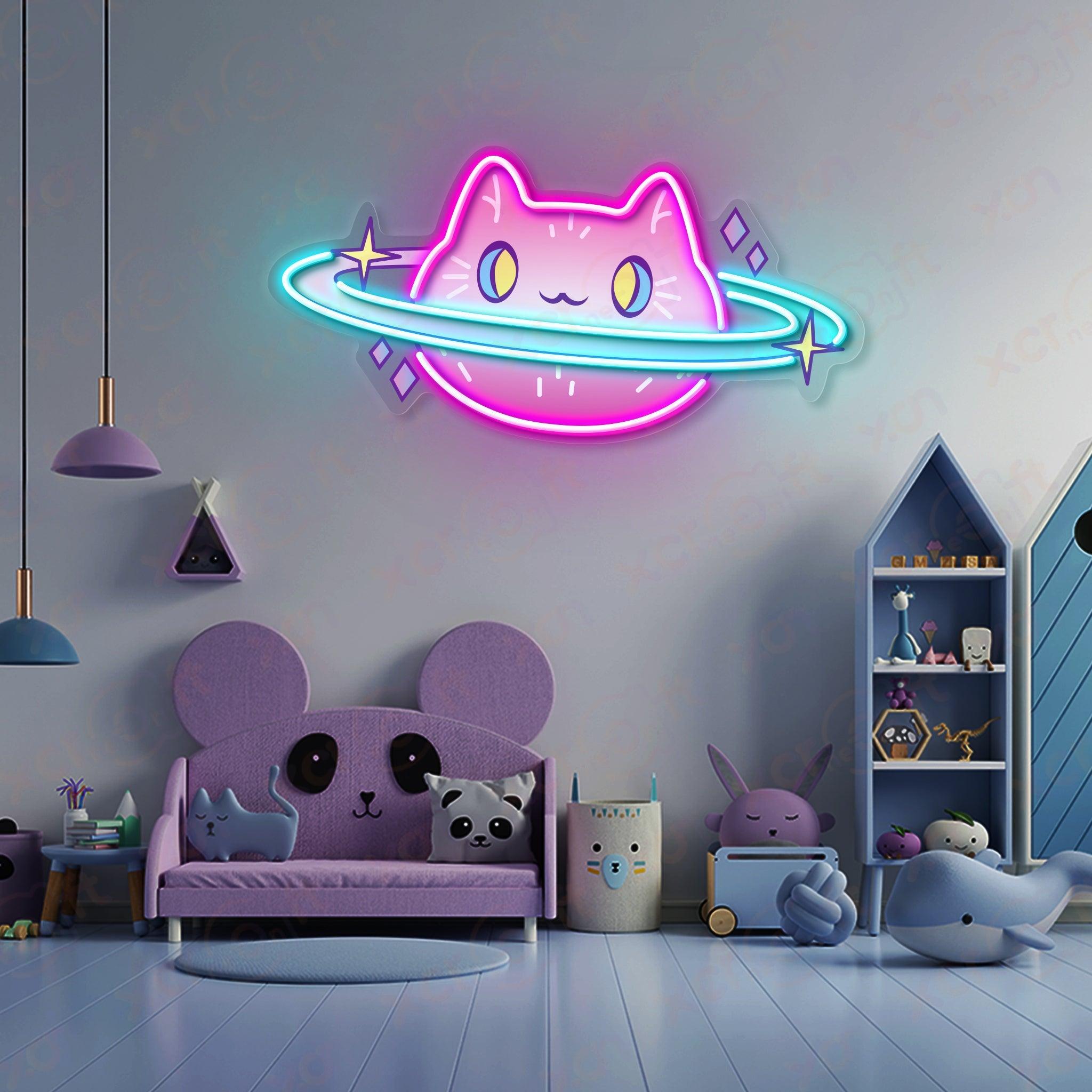 Cat Planet LED Neon Light 