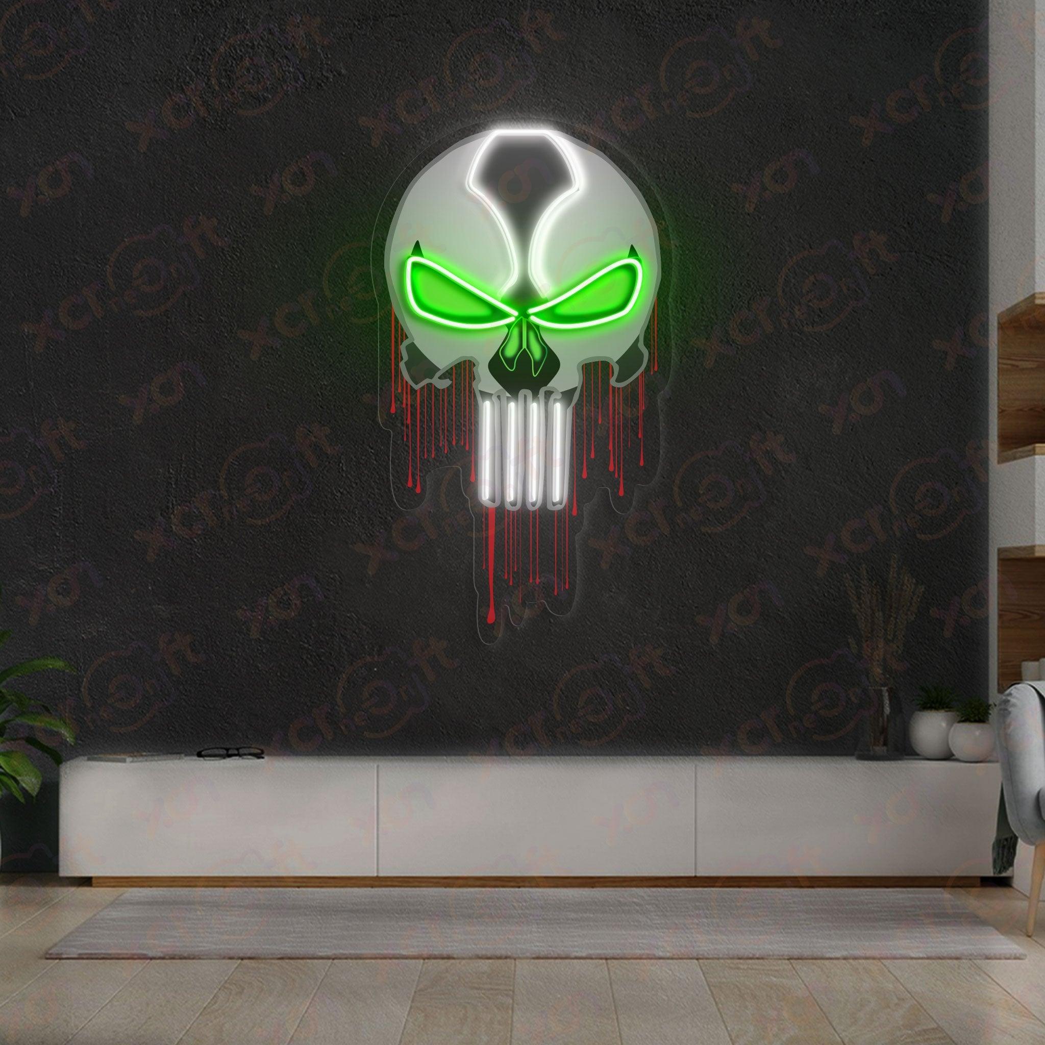 Skull Drip Custom Led Neon