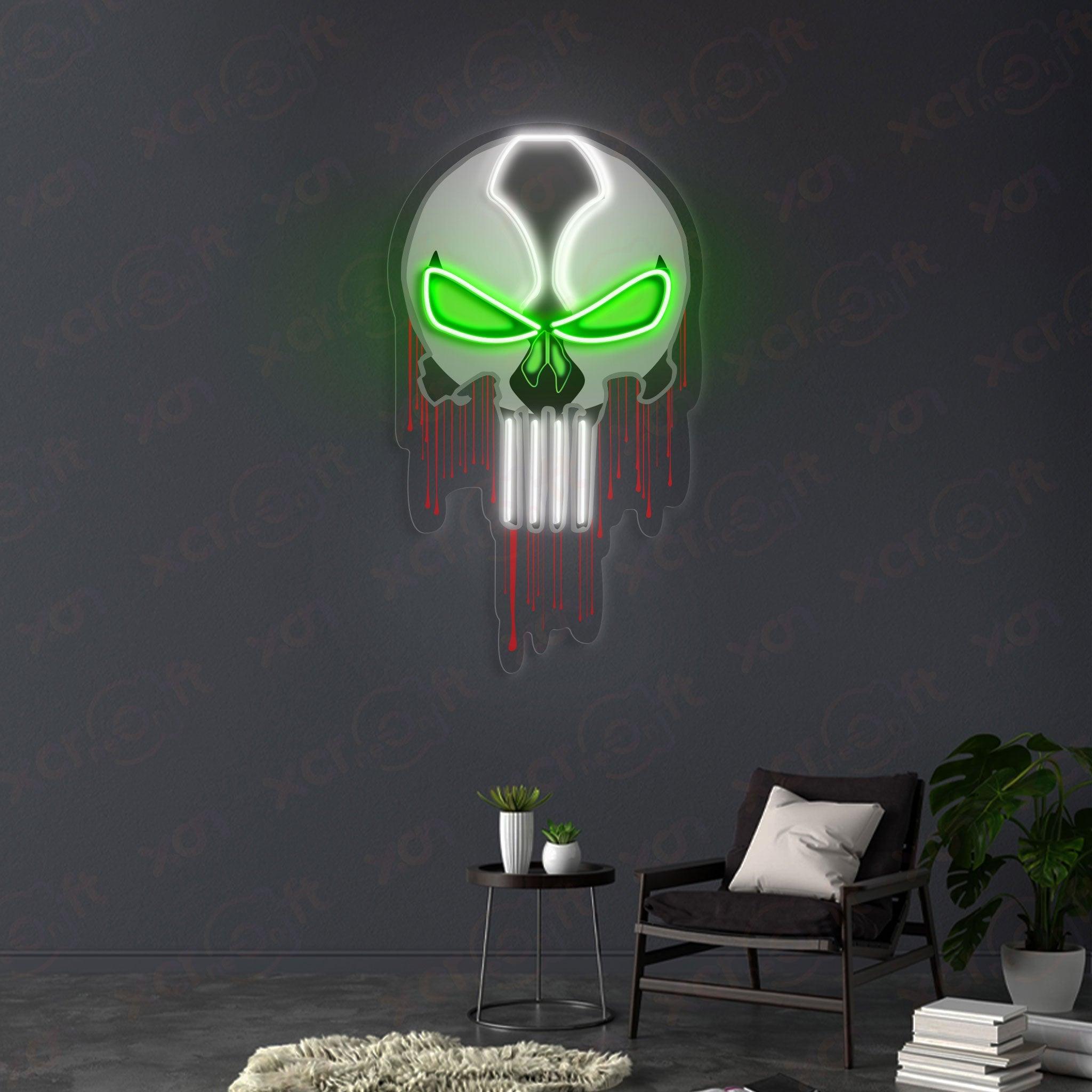 Skull Drip Custom Led Neon