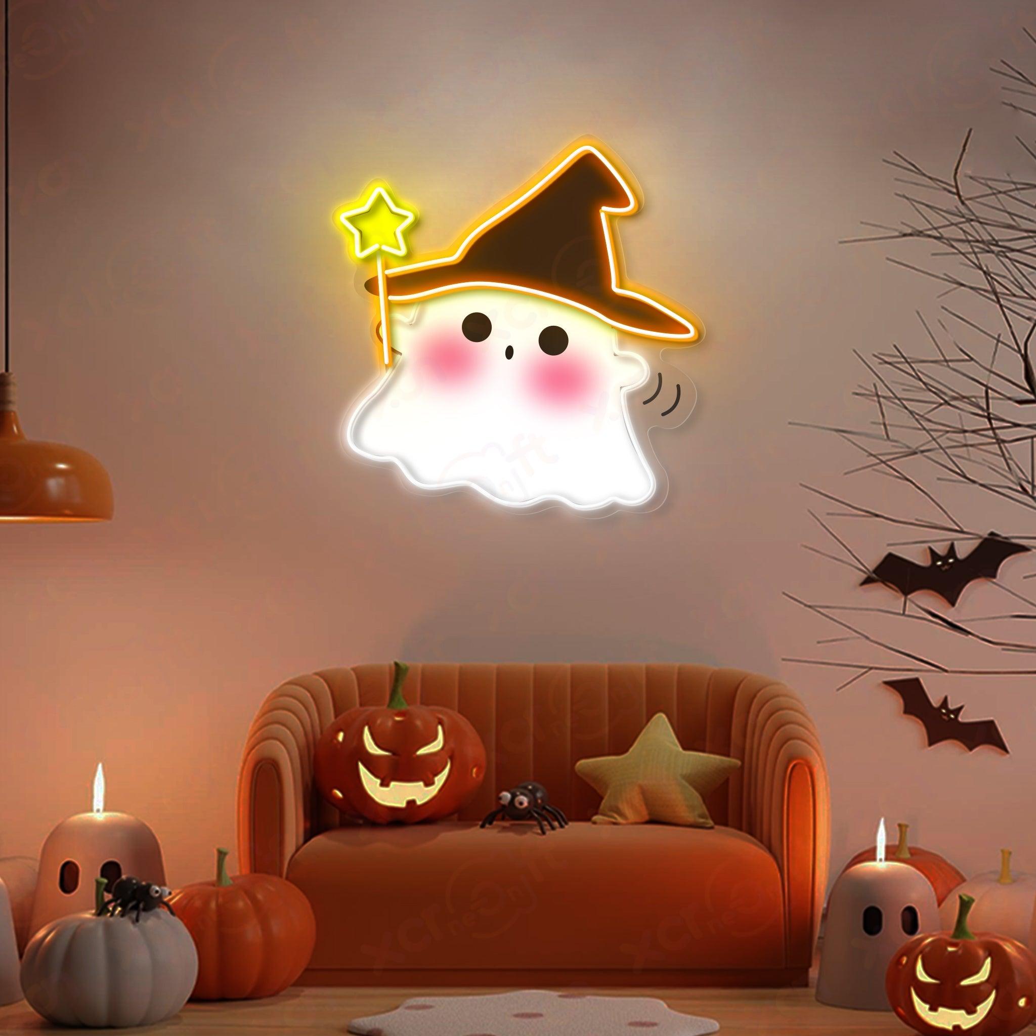 Kawai Boo Witch Custom LED Neon