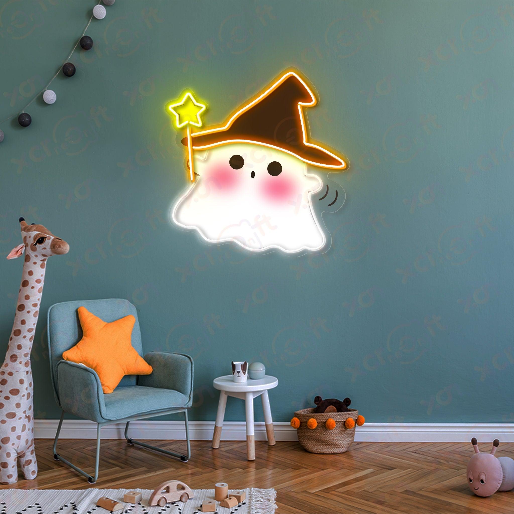 Kawai Boo Witch Custom LED Neon