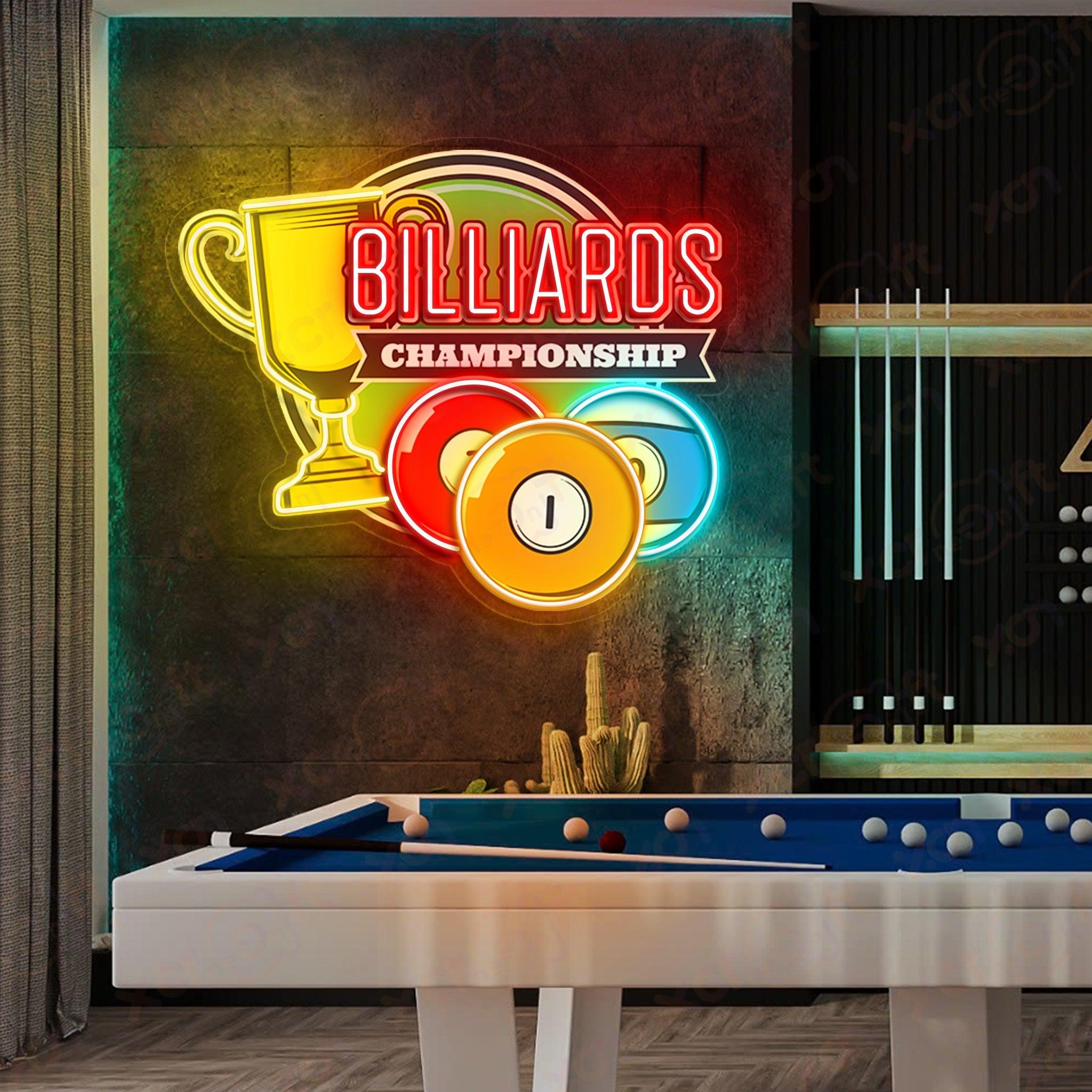 Billiard Printed LED Neon Sign