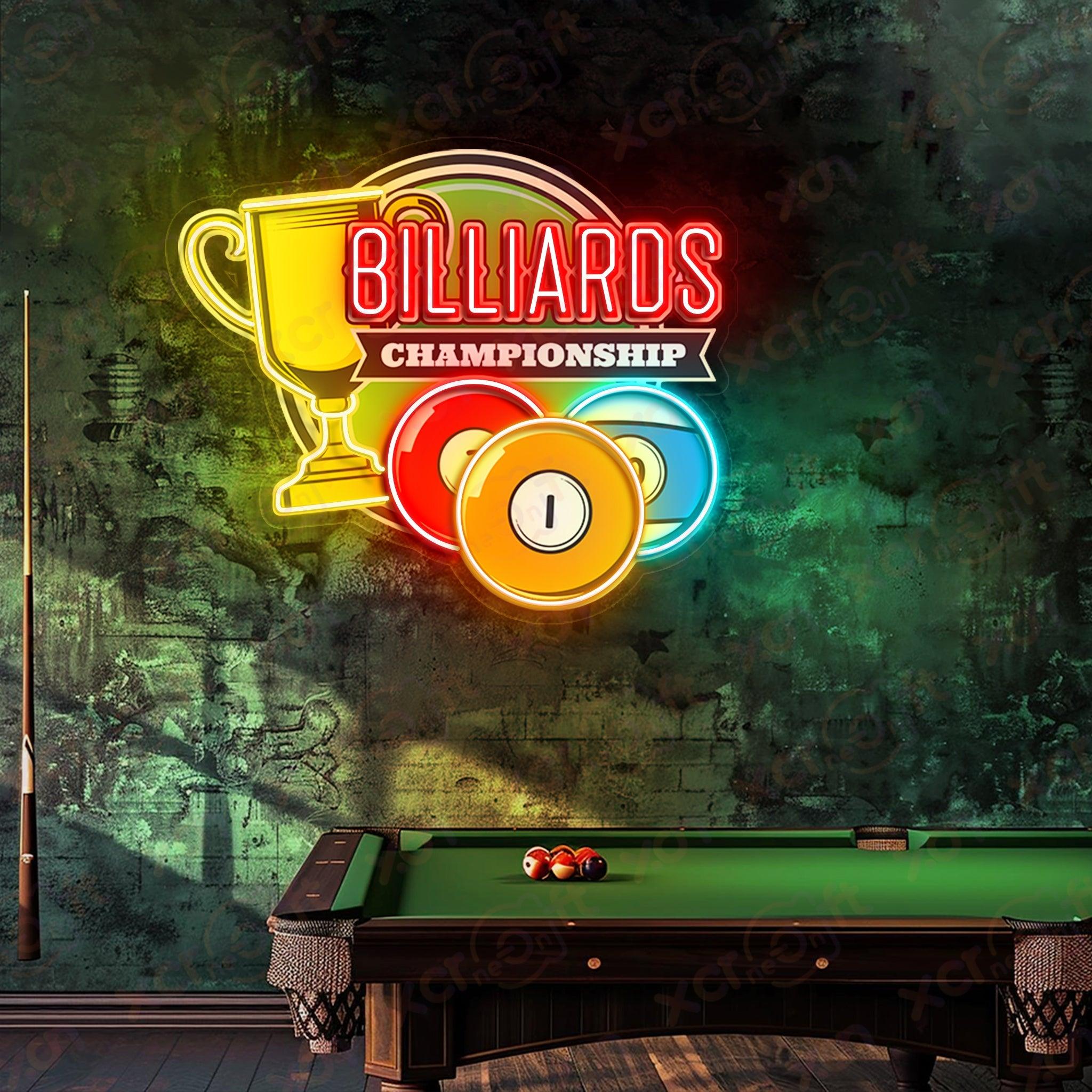 Billiard Printed LED Neon Sign