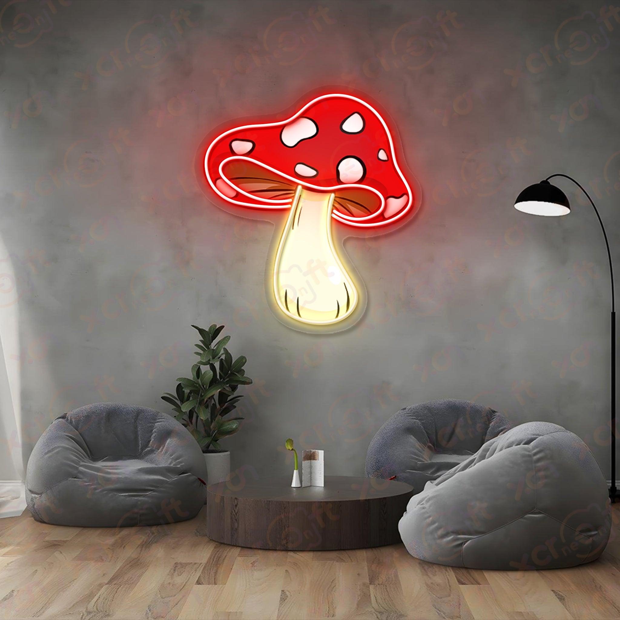 Cute Mushroom LED Neon Sign