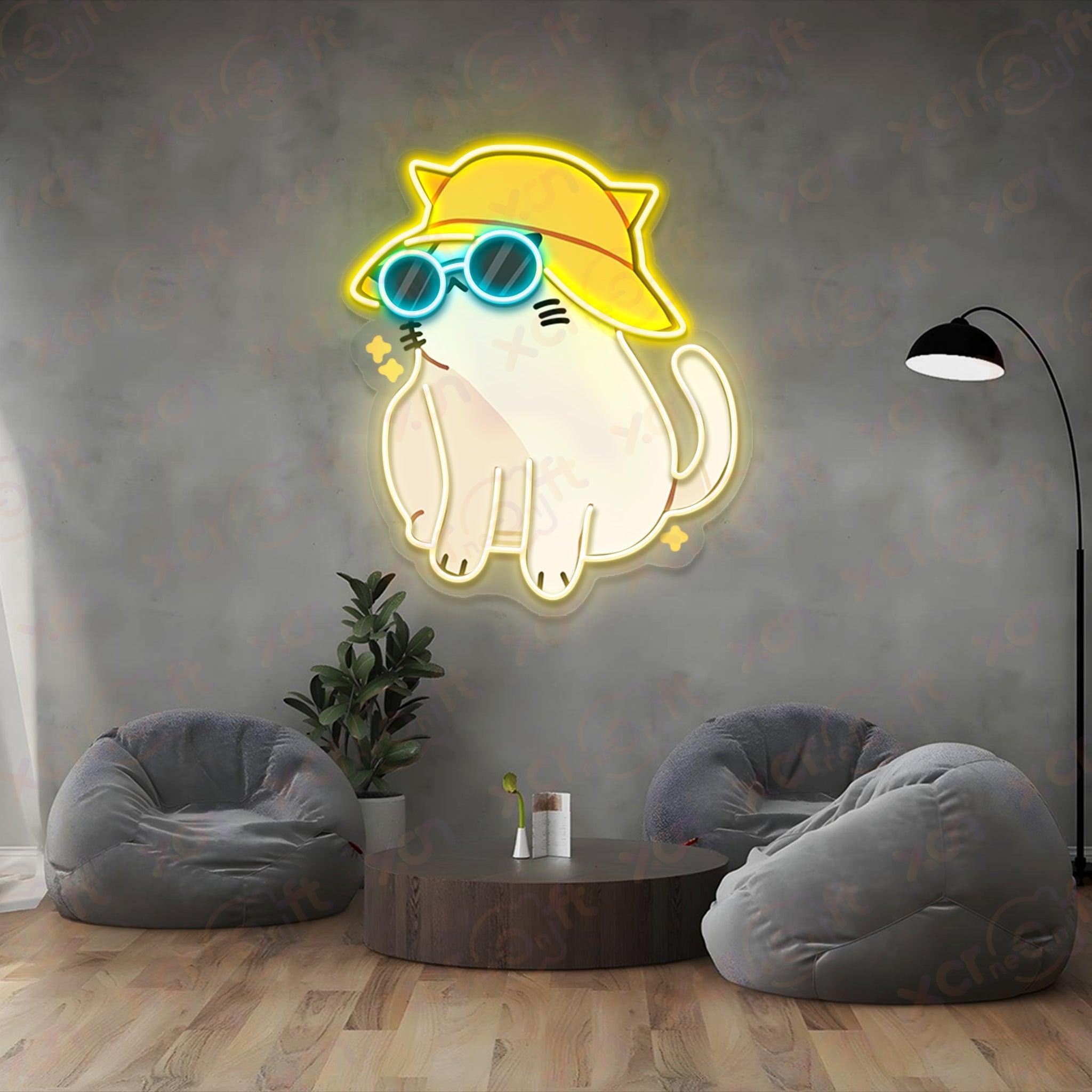 Cute Cat LED Color Neon