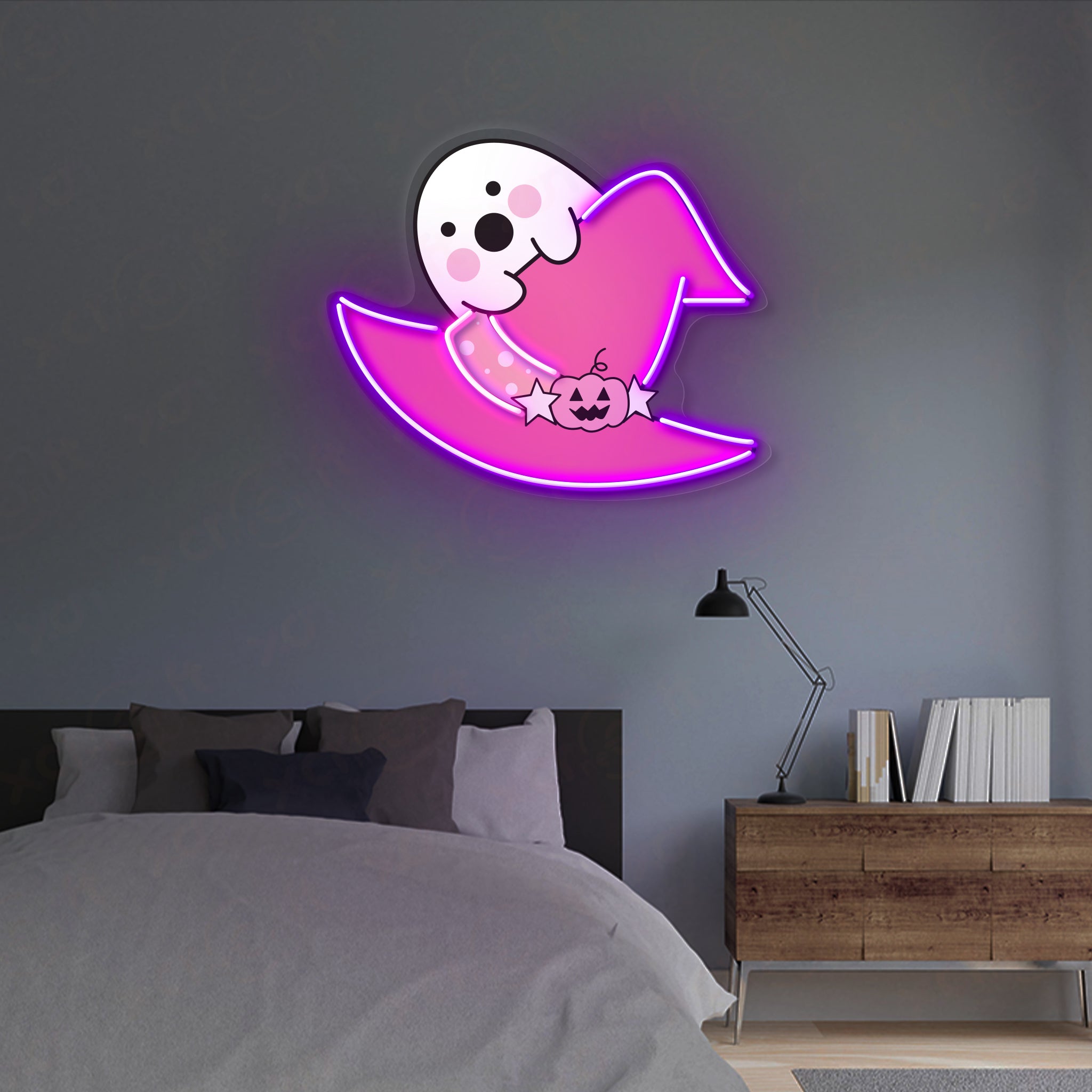 Boo Witch LED Neon Light Decor