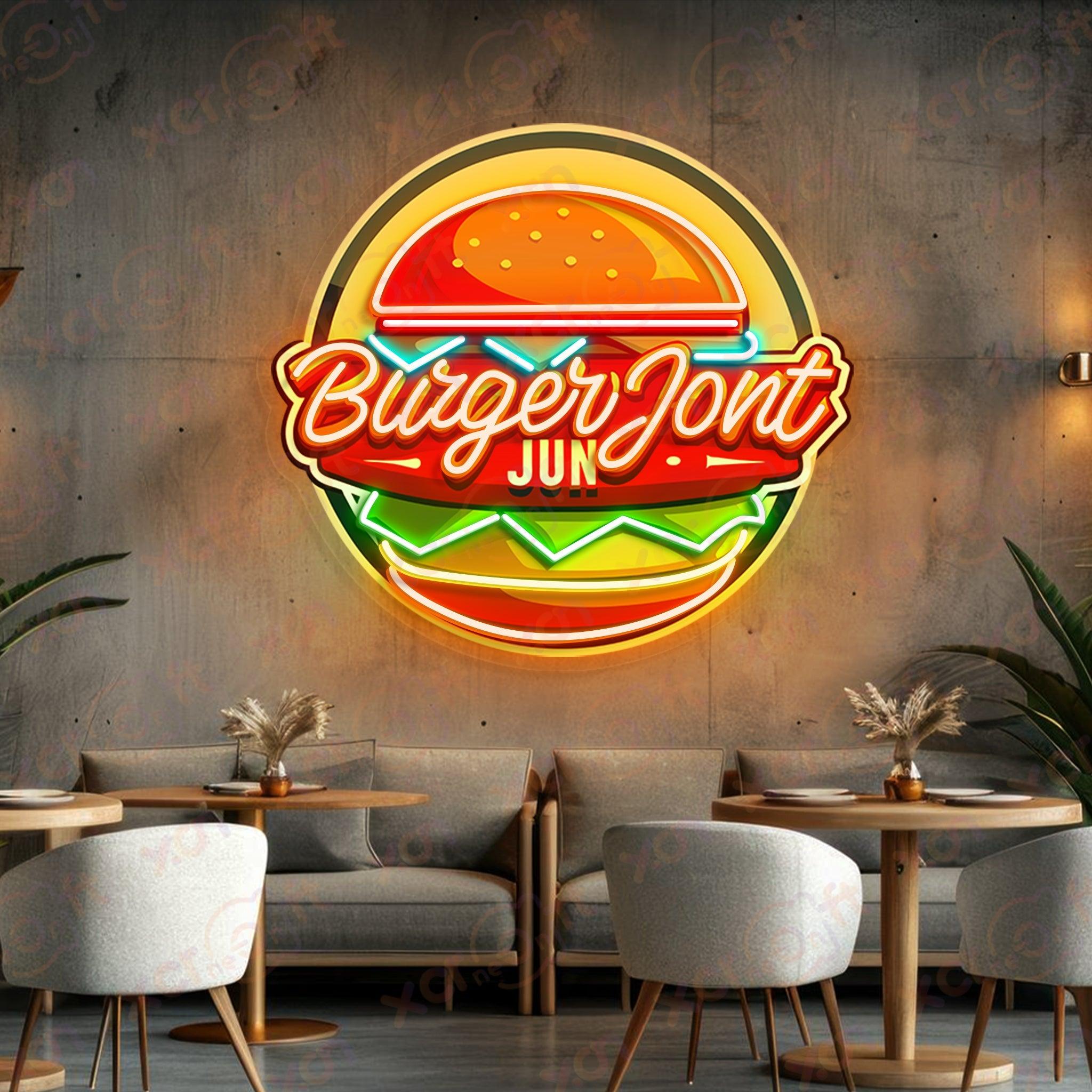 Burger House LED Neon Light Decor