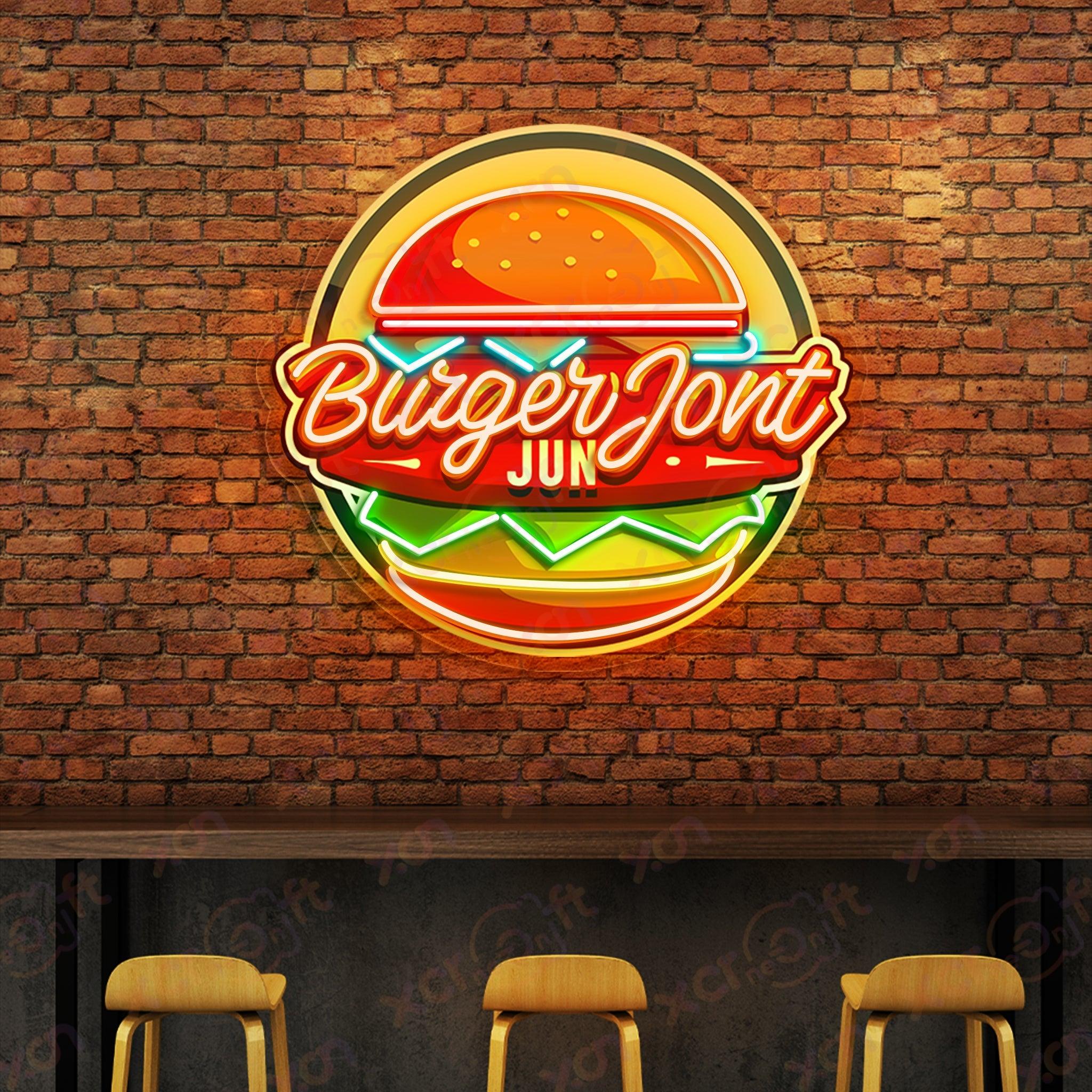 Burger House LED Neon Light Decor