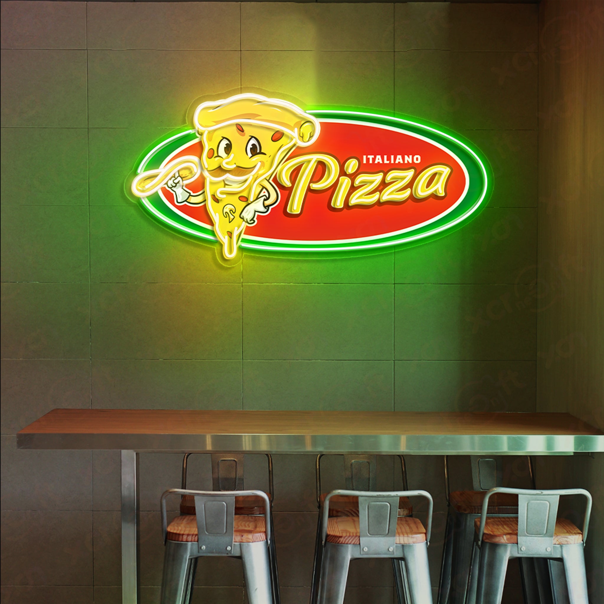 Italian Pizza Neon Signs Decoration