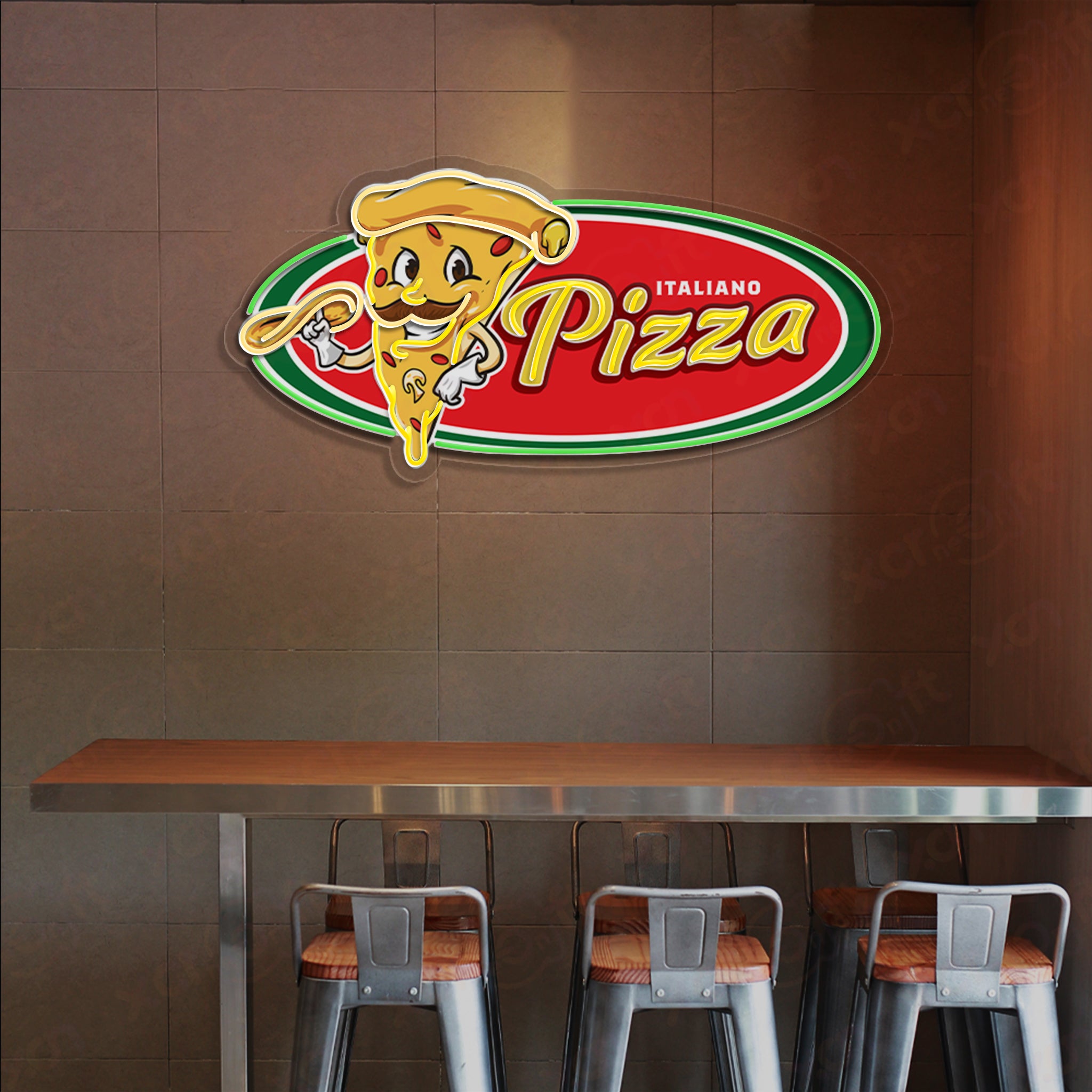 Italian Pizza Neon Signs Decoration