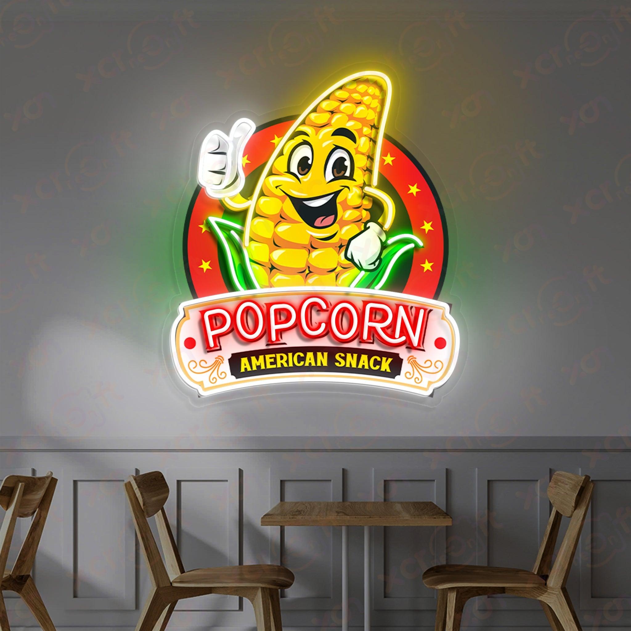 Popcorn UV Neon Light