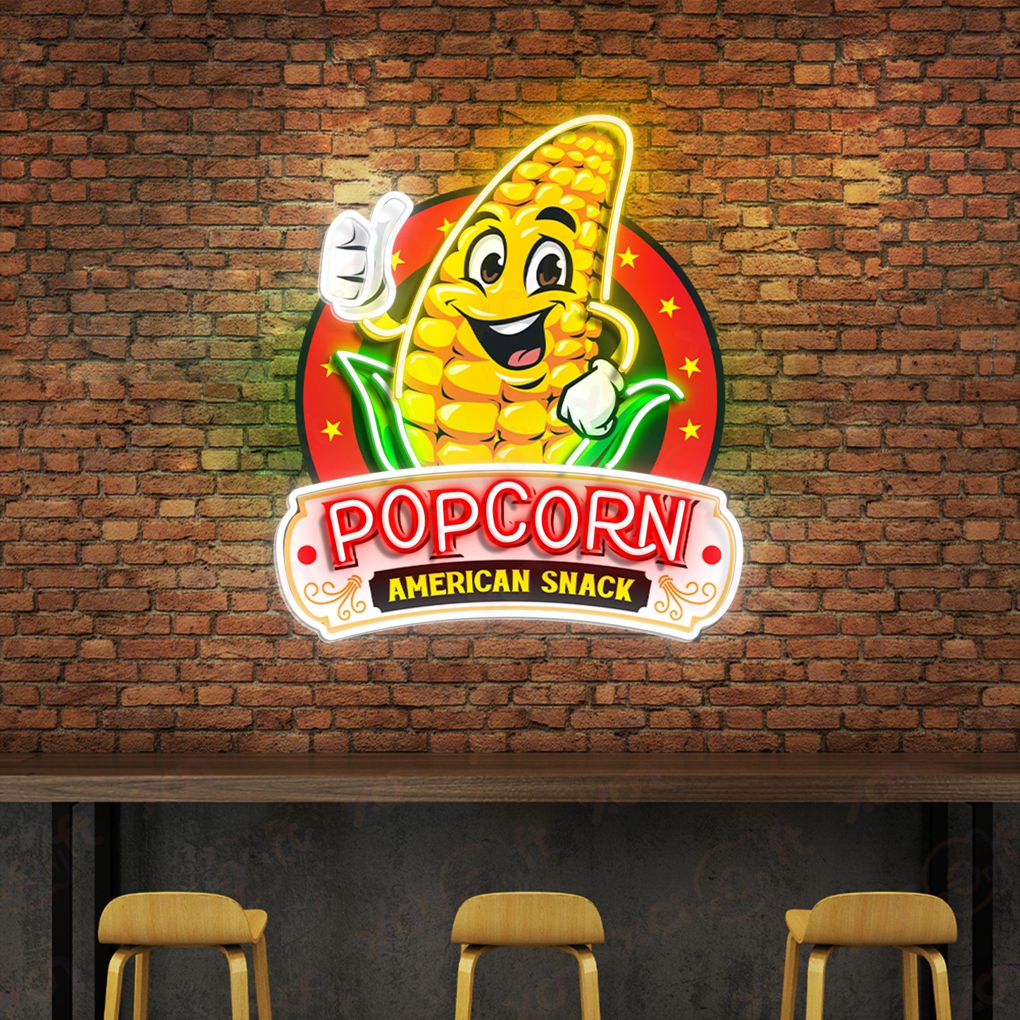 Popcorn UV Neon Light