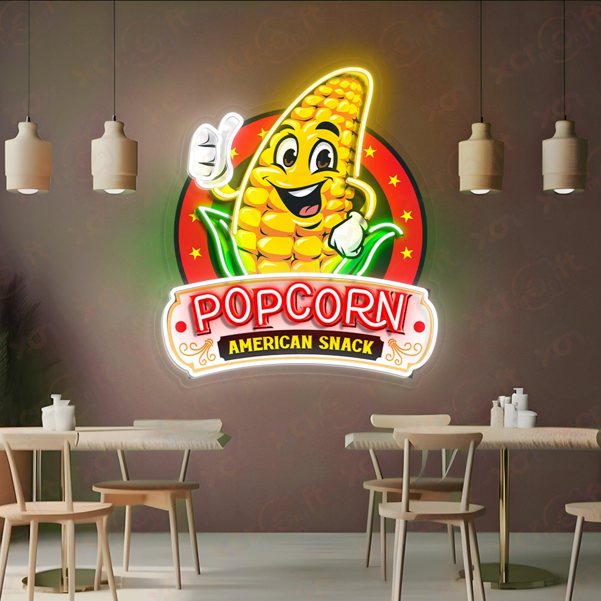 Popcorn UV Neon Light