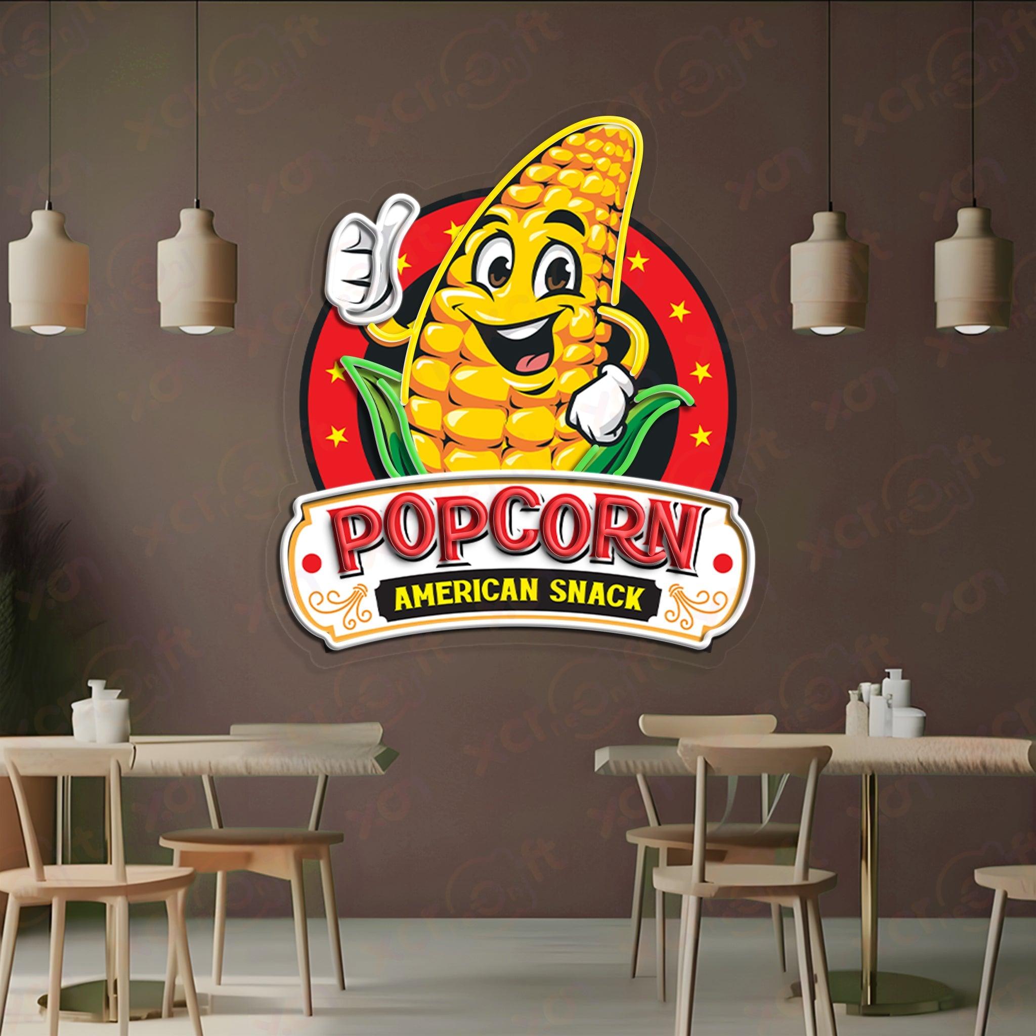 Popcorn UV Neon Light