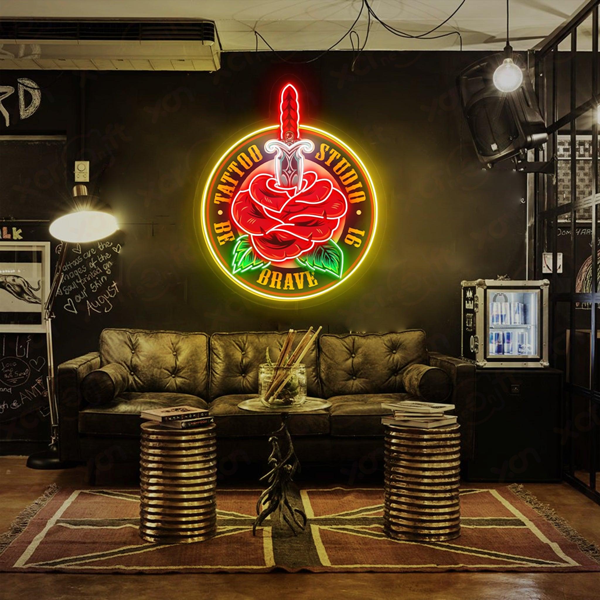 Tattoo Printed LED Neon Sign