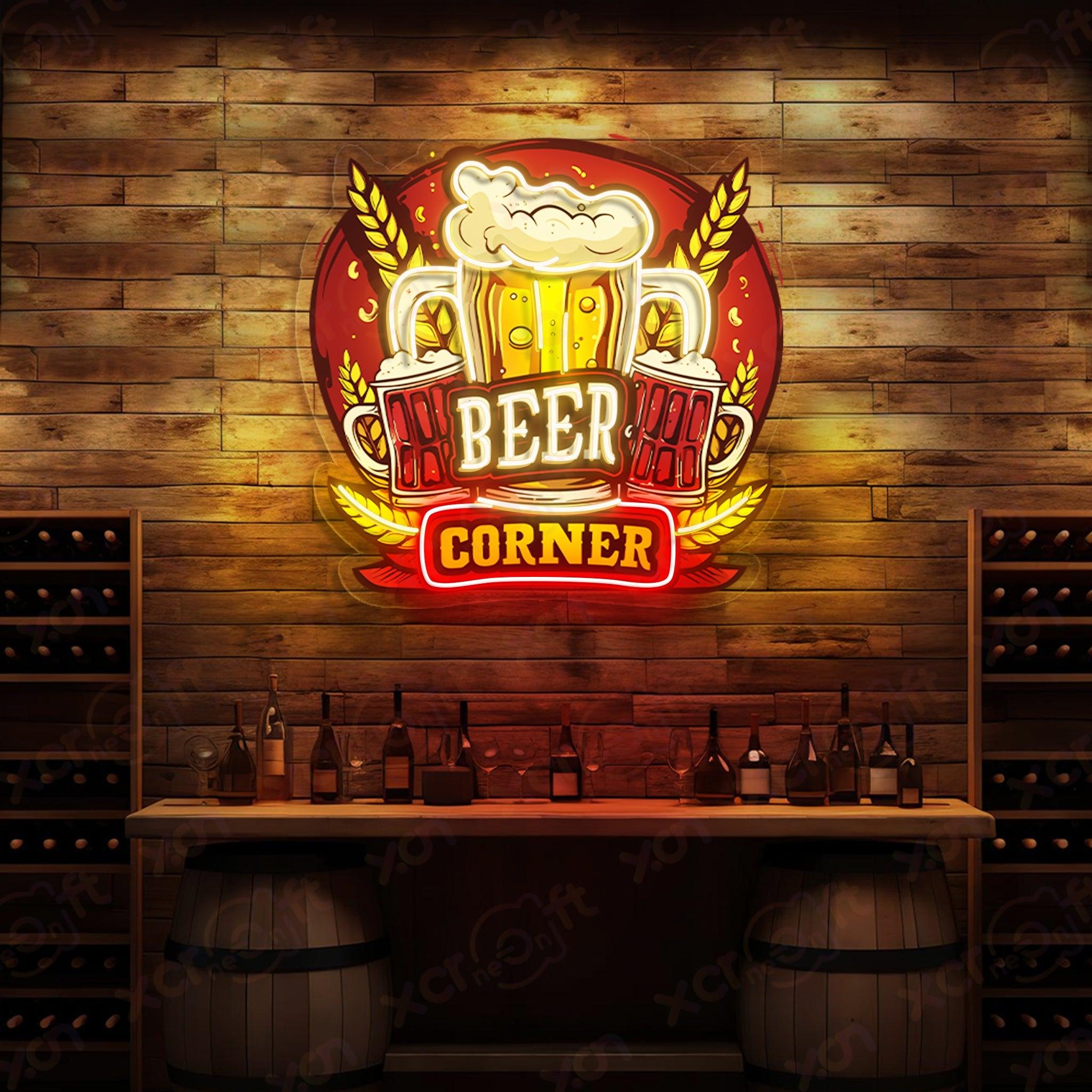 Beer Corner UV Custom Neon Sign