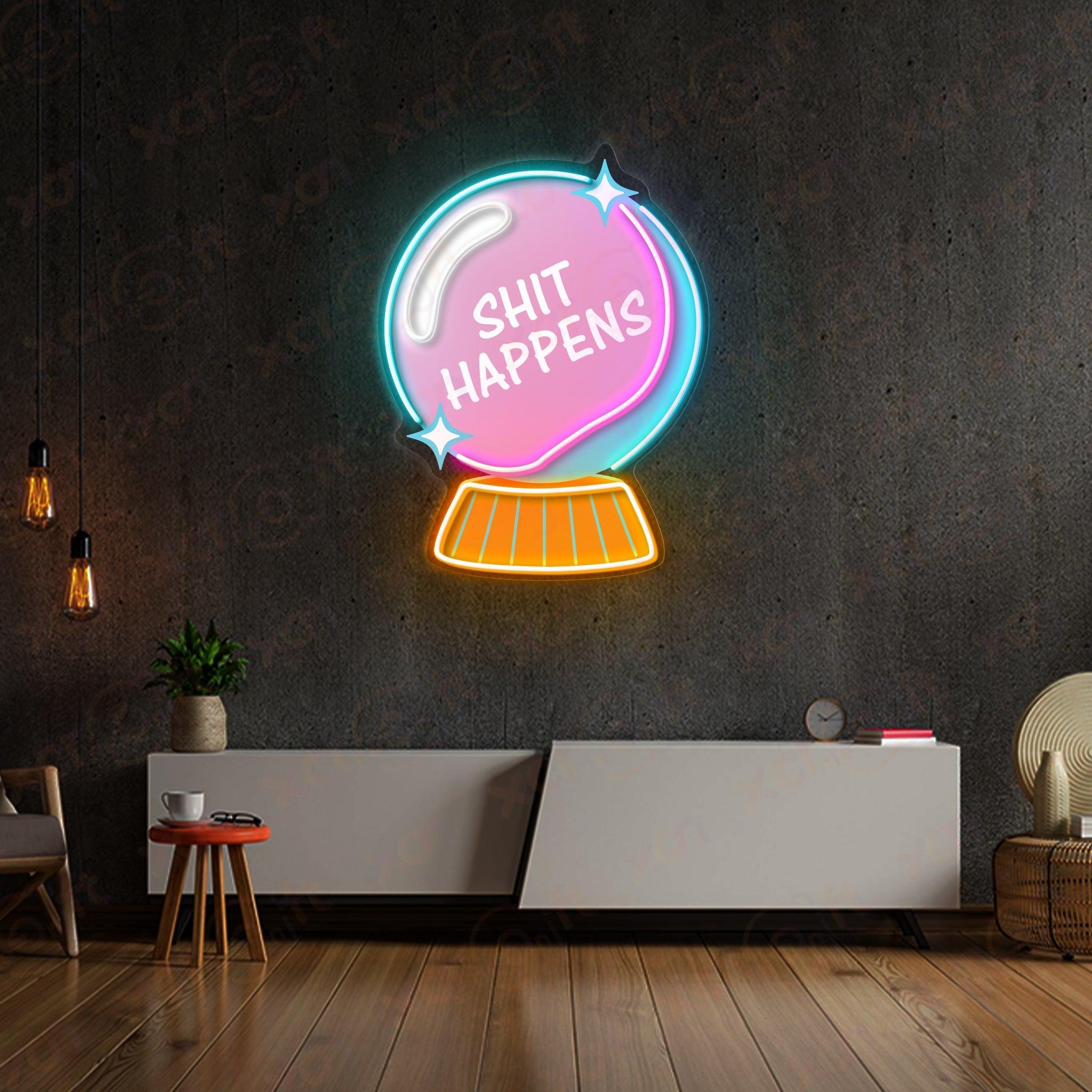 Shit Happens LED Neon Sign