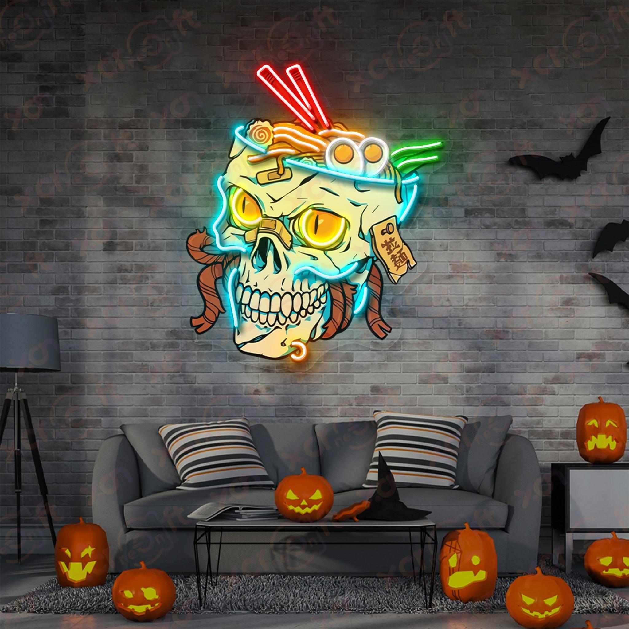 Ramen Skull LED Color Neon