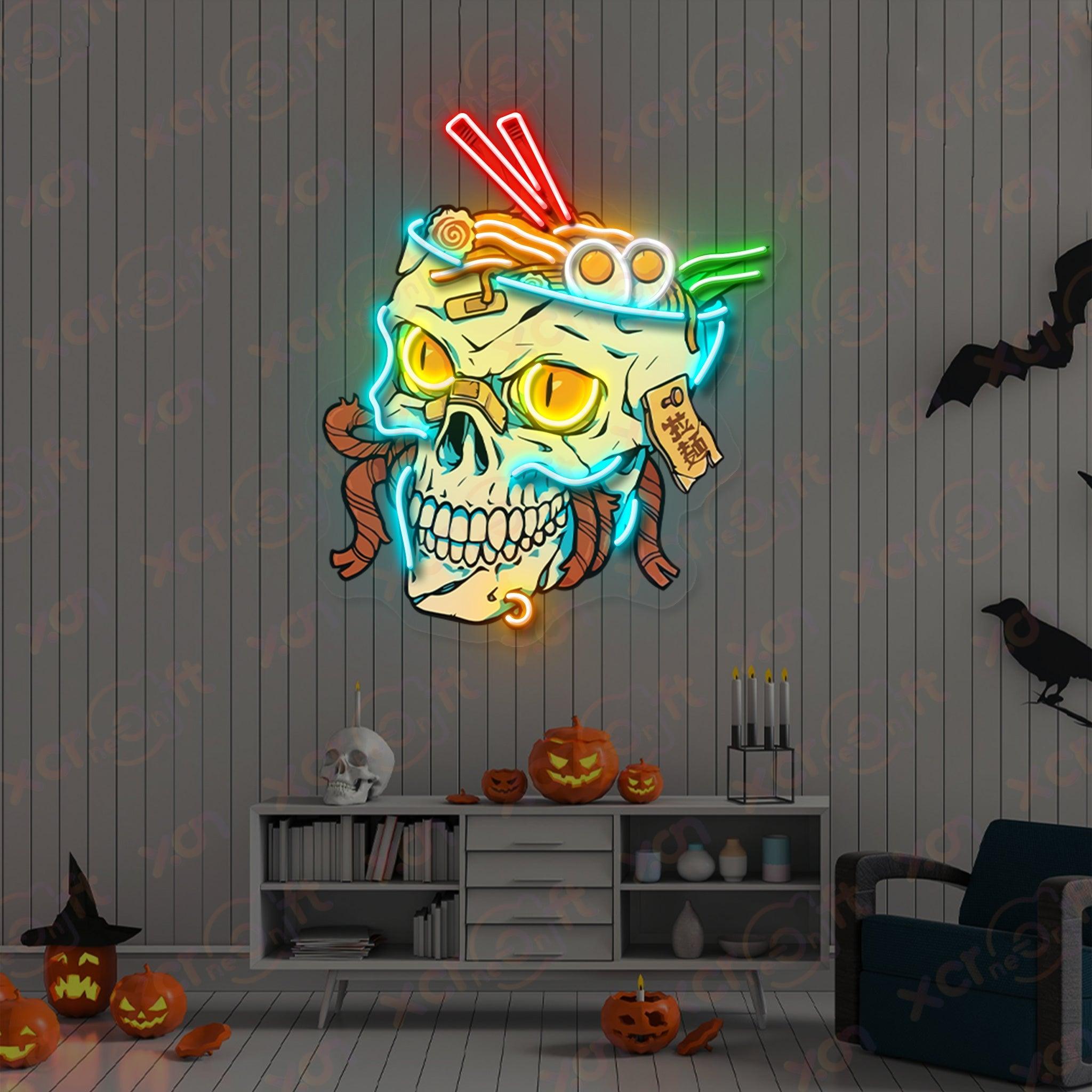 Ramen Skull LED Color Neon