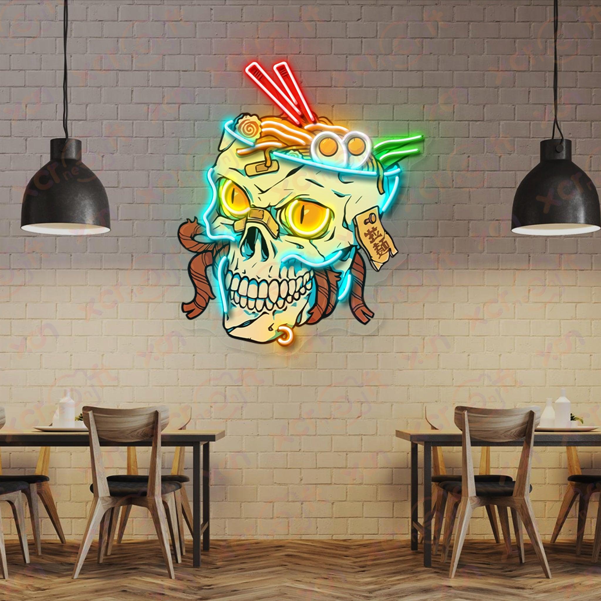 Ramen Skull LED Color Neon