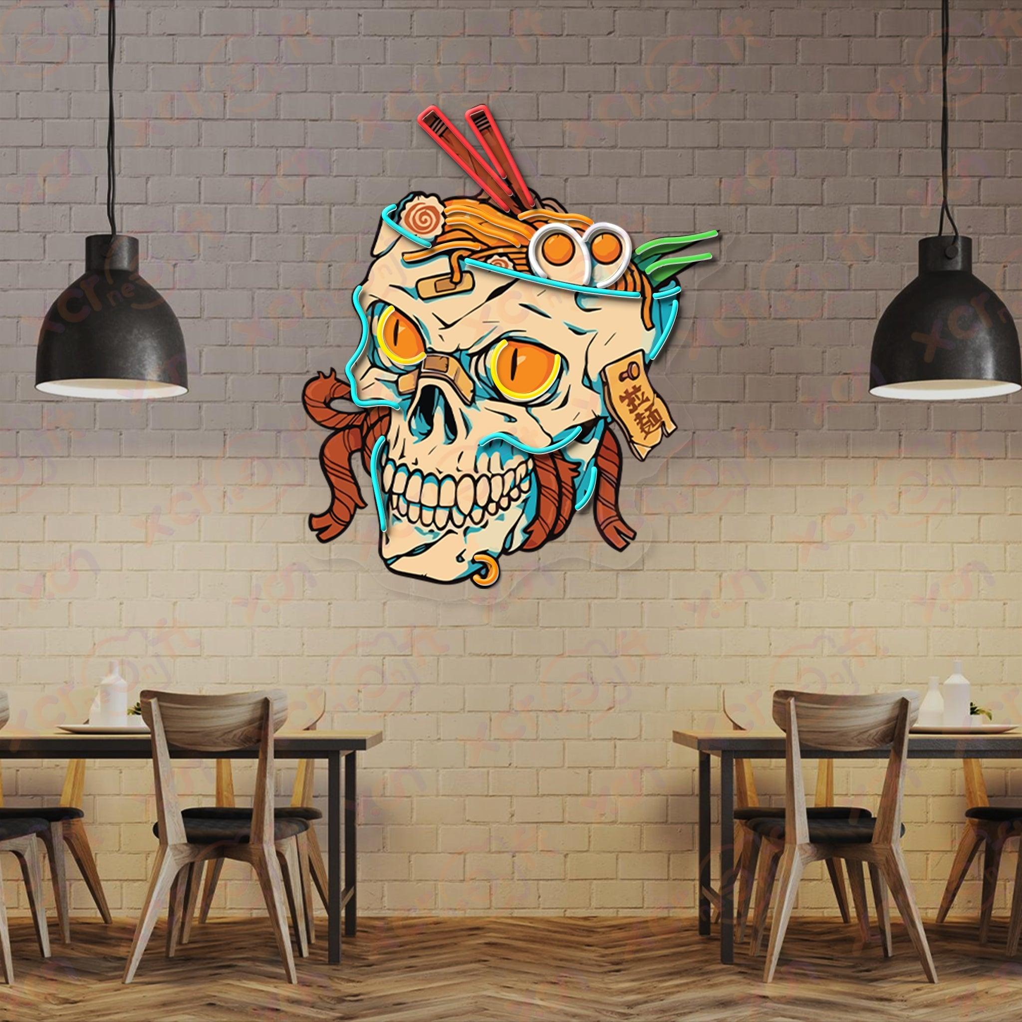 Ramen Skull LED Color Neon