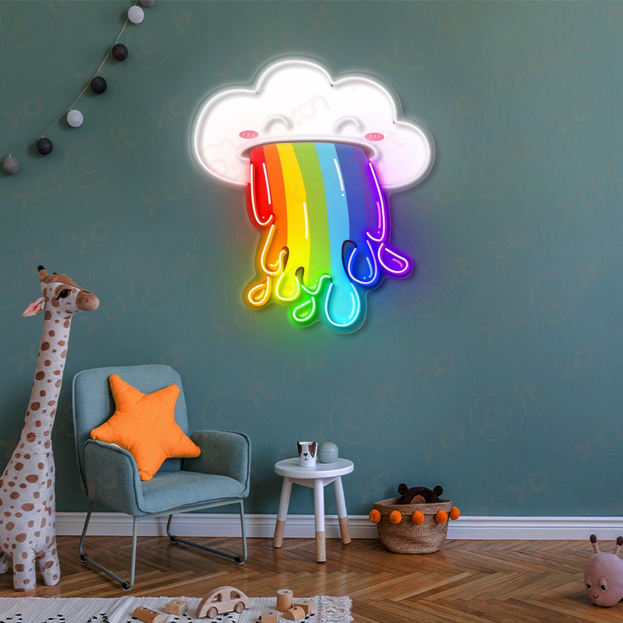 Cloud Throw Up LED Neon Wall Art