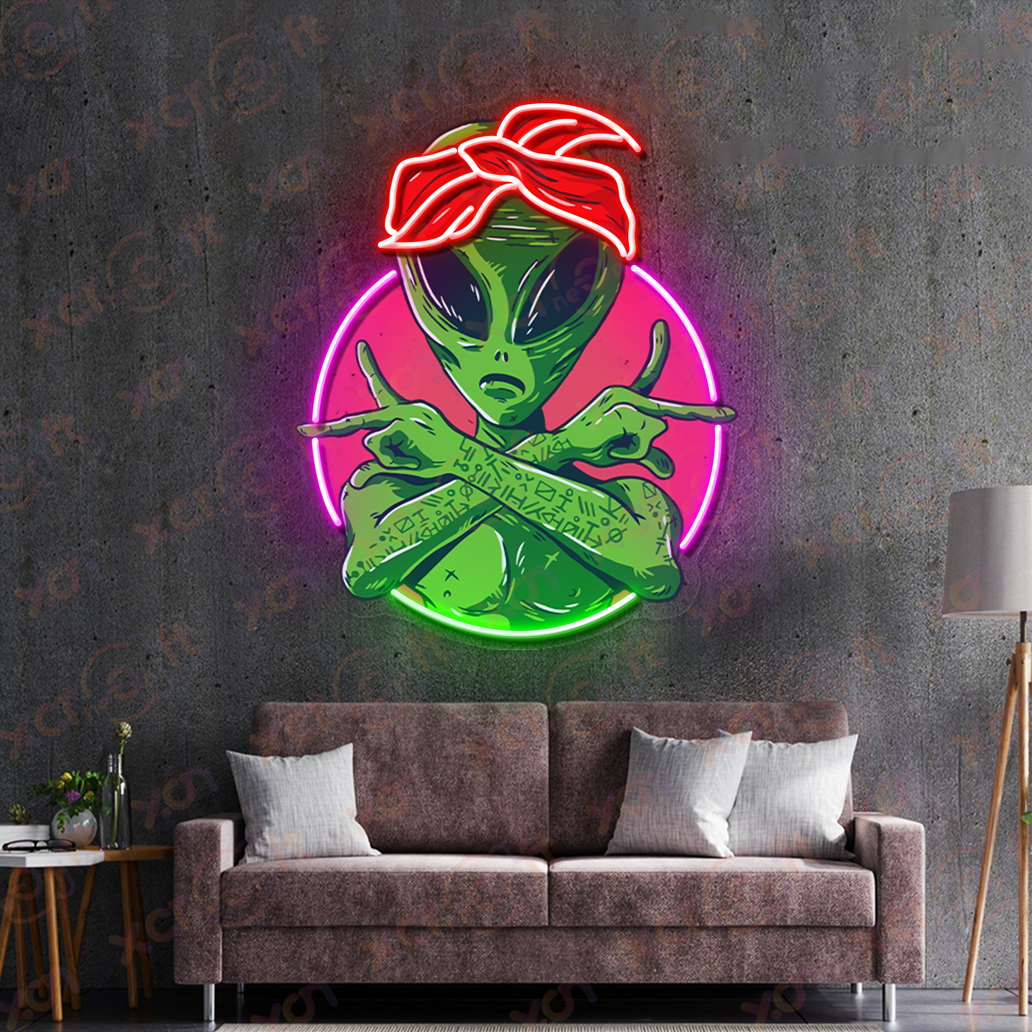 Alien Ninja LED Neon Sign