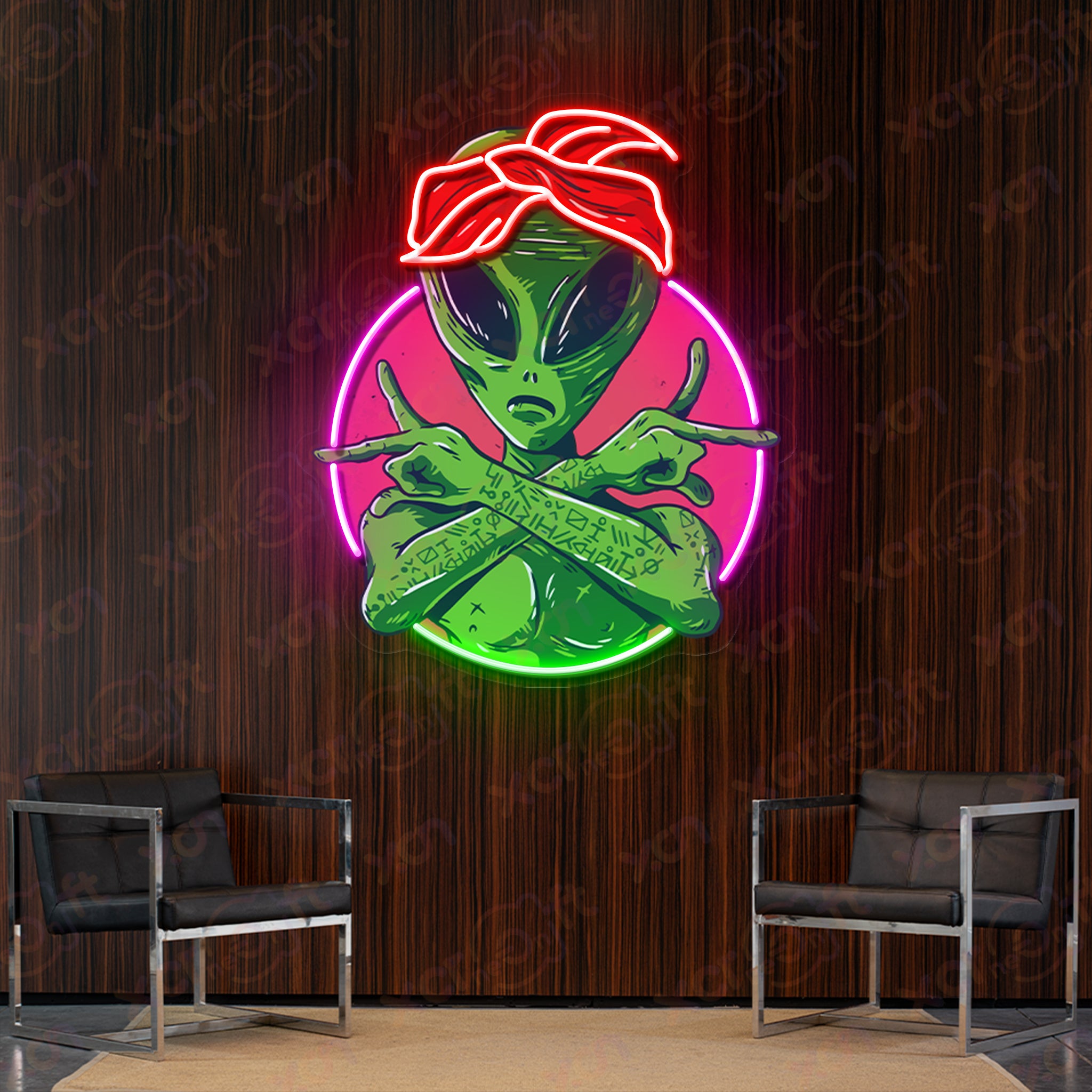 Alien Ninja LED Neon Sign