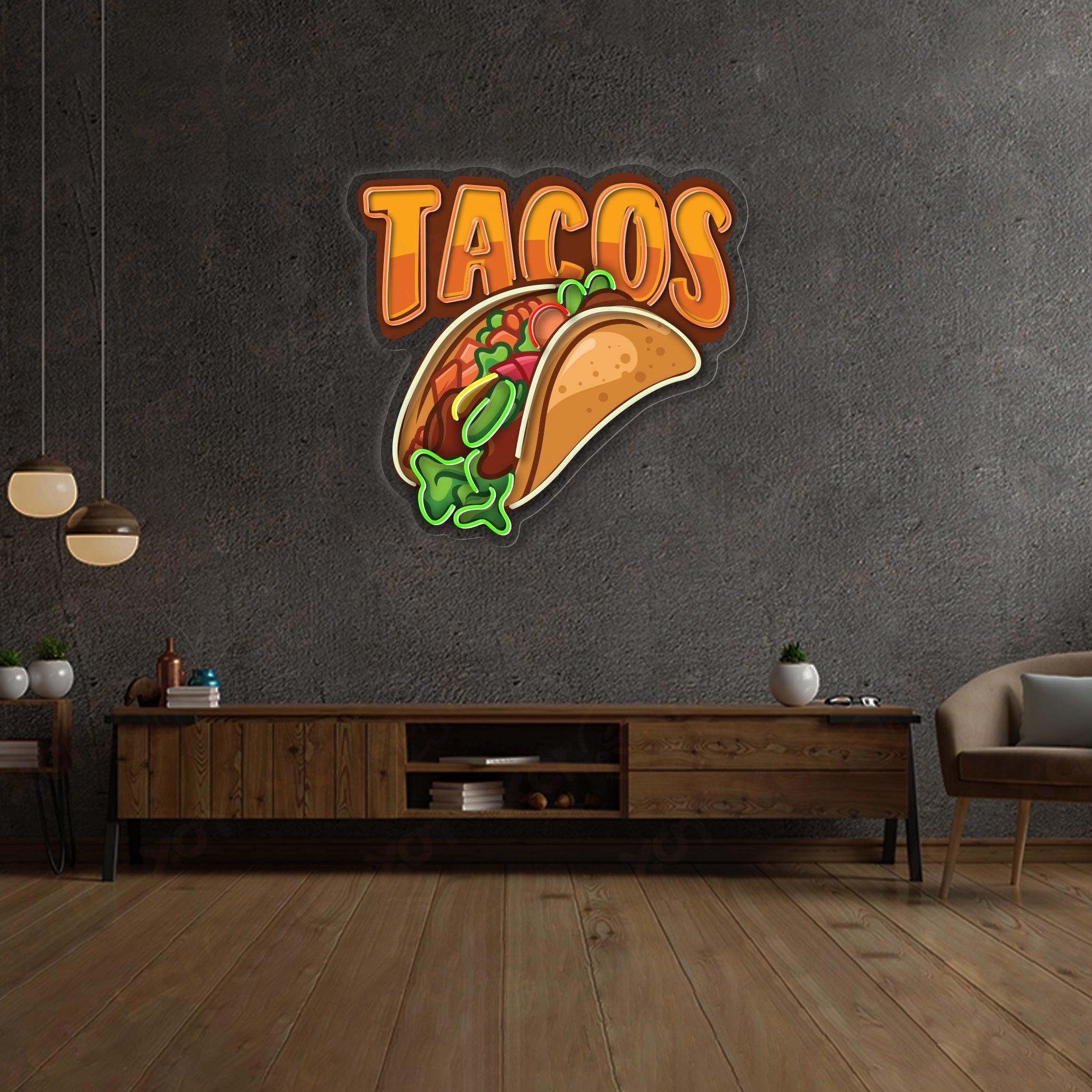 Tacos Mexican Custom LED Neon