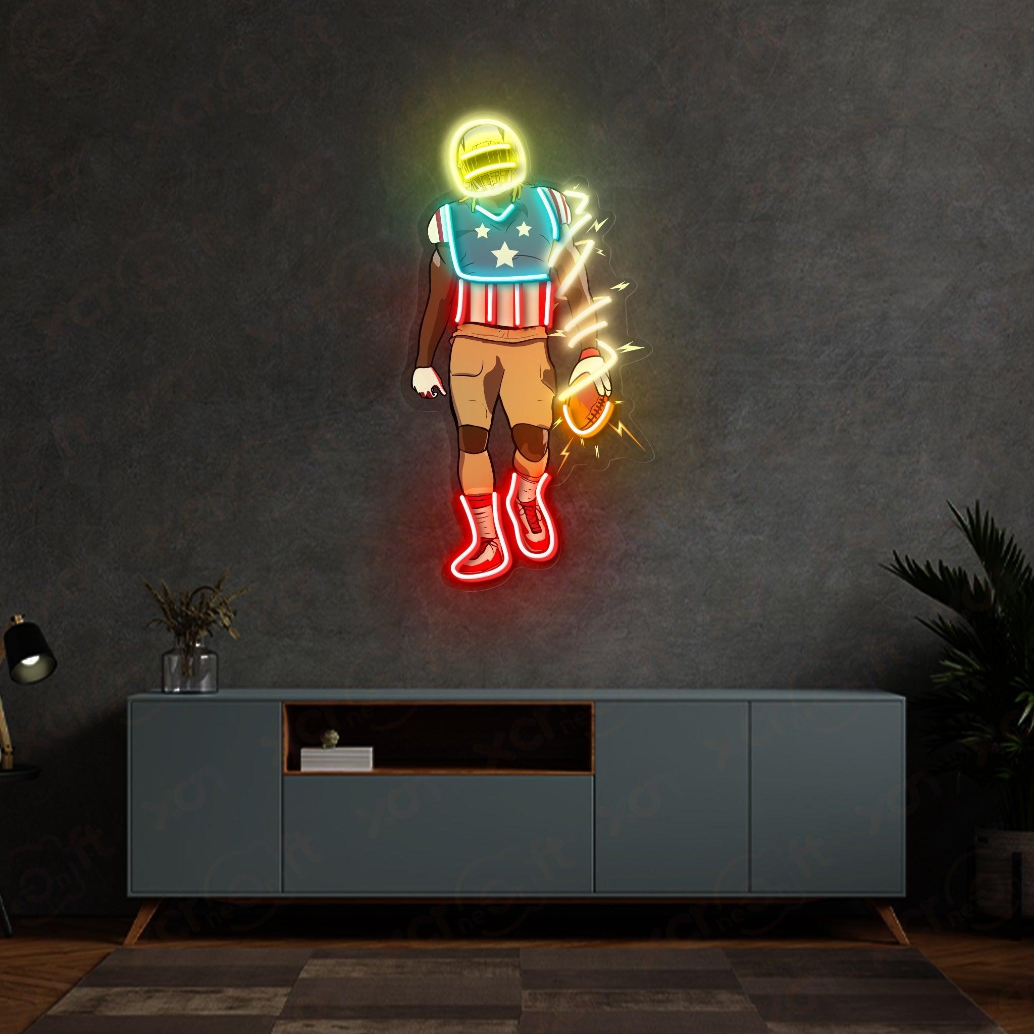 Football SuperheroLED Neon Light 