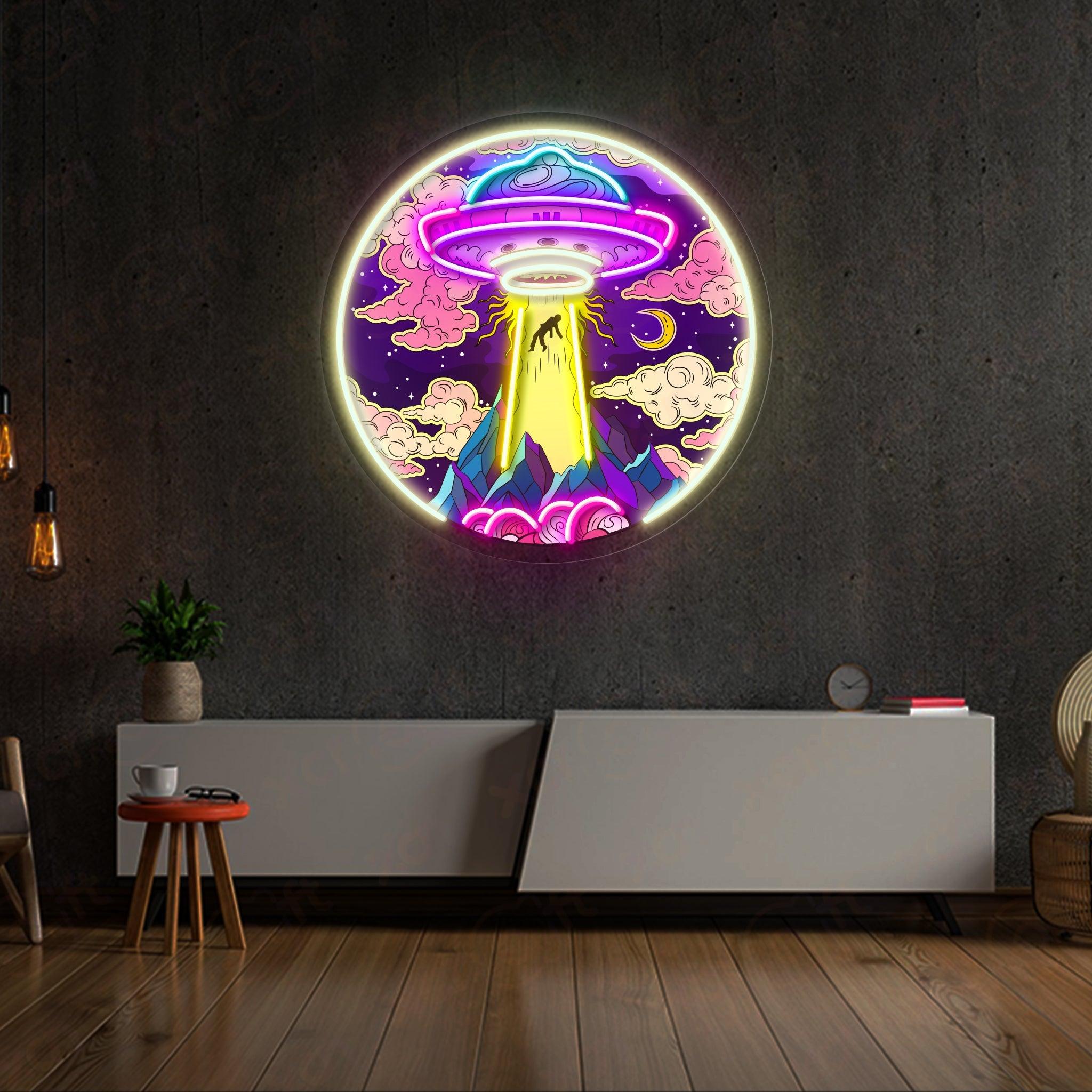 Colorful Astronaut LED Neon Wall Art