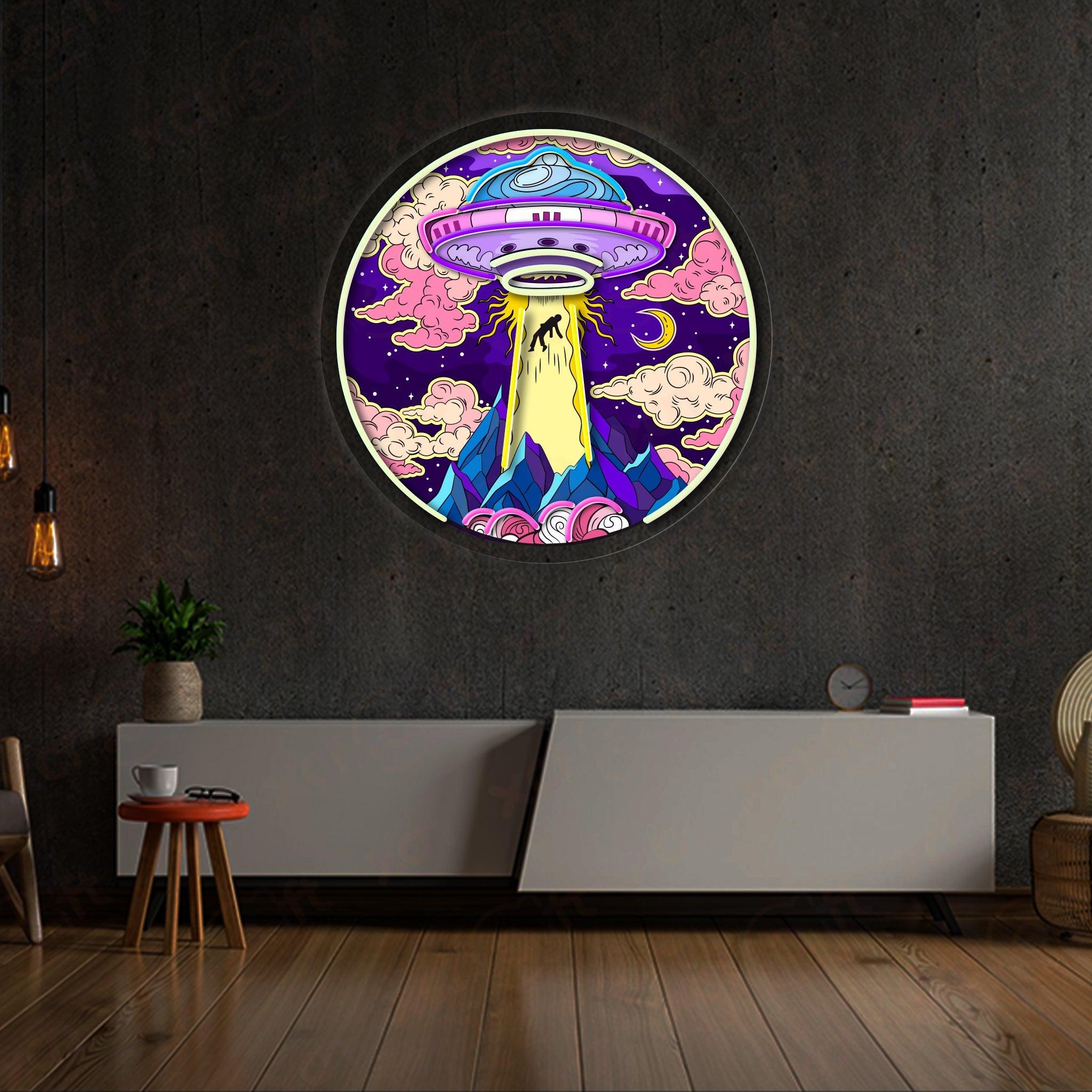 Colorful Astronaut LED Neon Wall Art