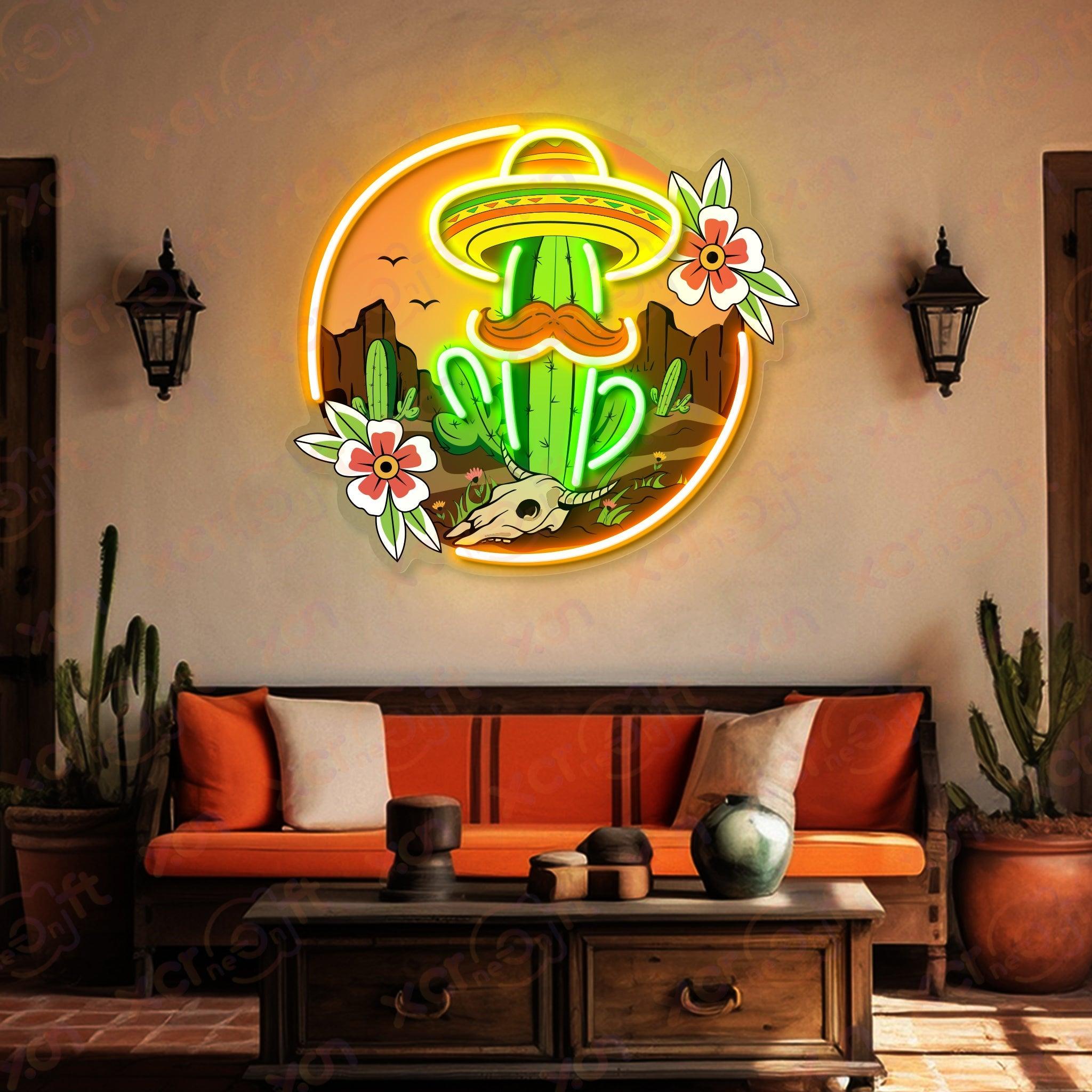 Cactus Mexican LED Neon Sign