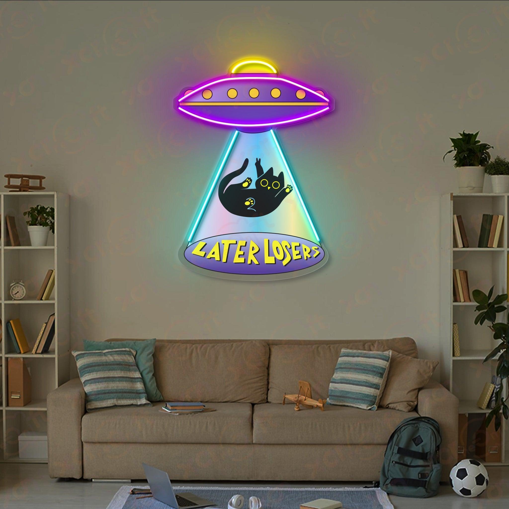 UFO Cat Durable Neon Light