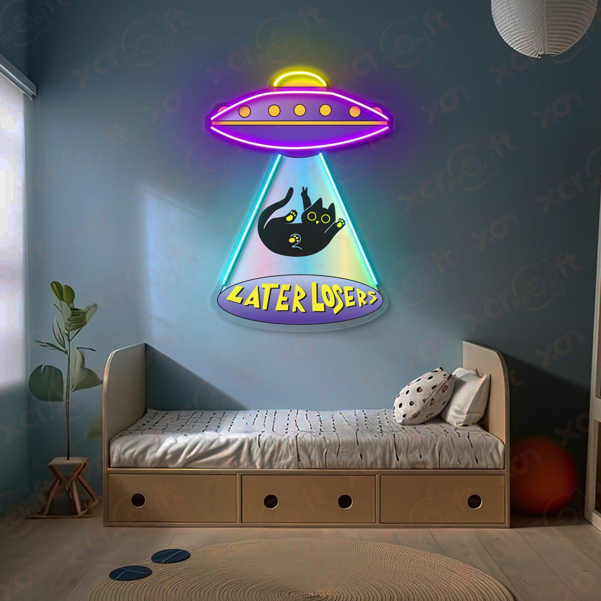 UFO Cat Durable Neon Light