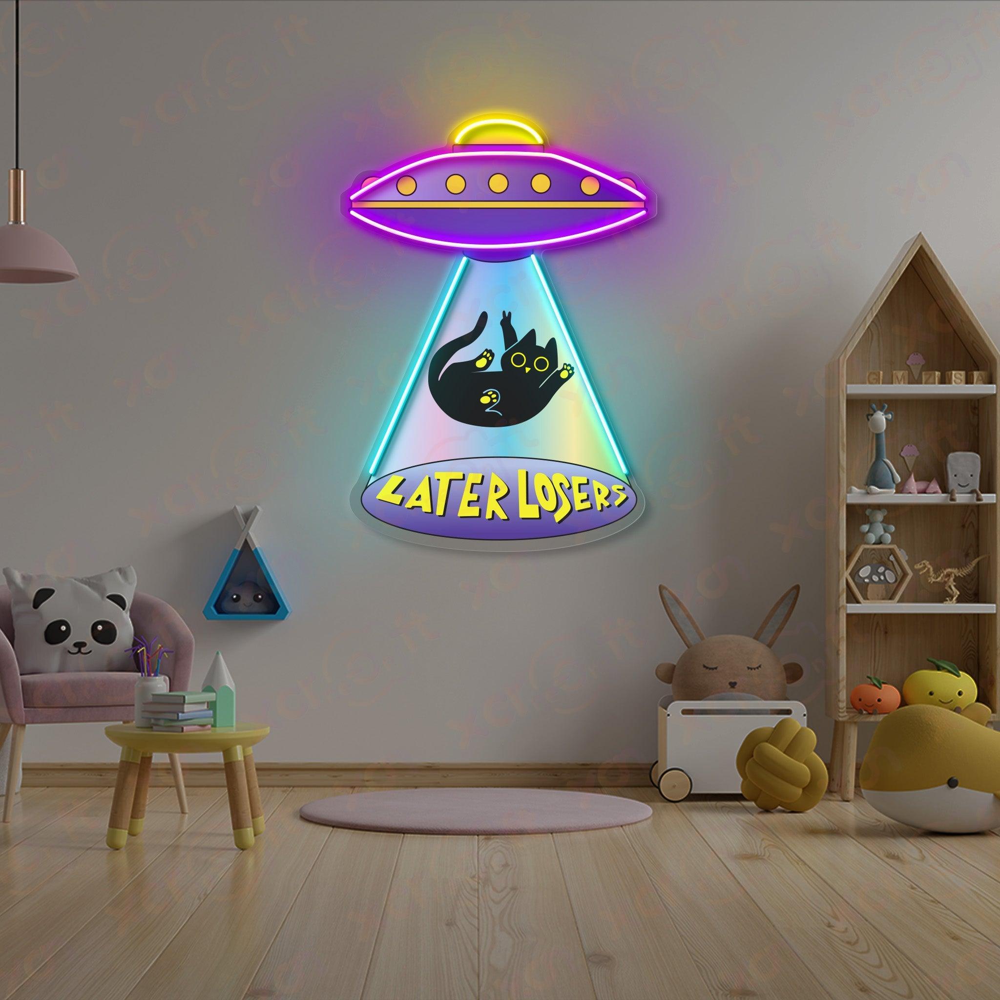 UFO Cat Durable Neon Light