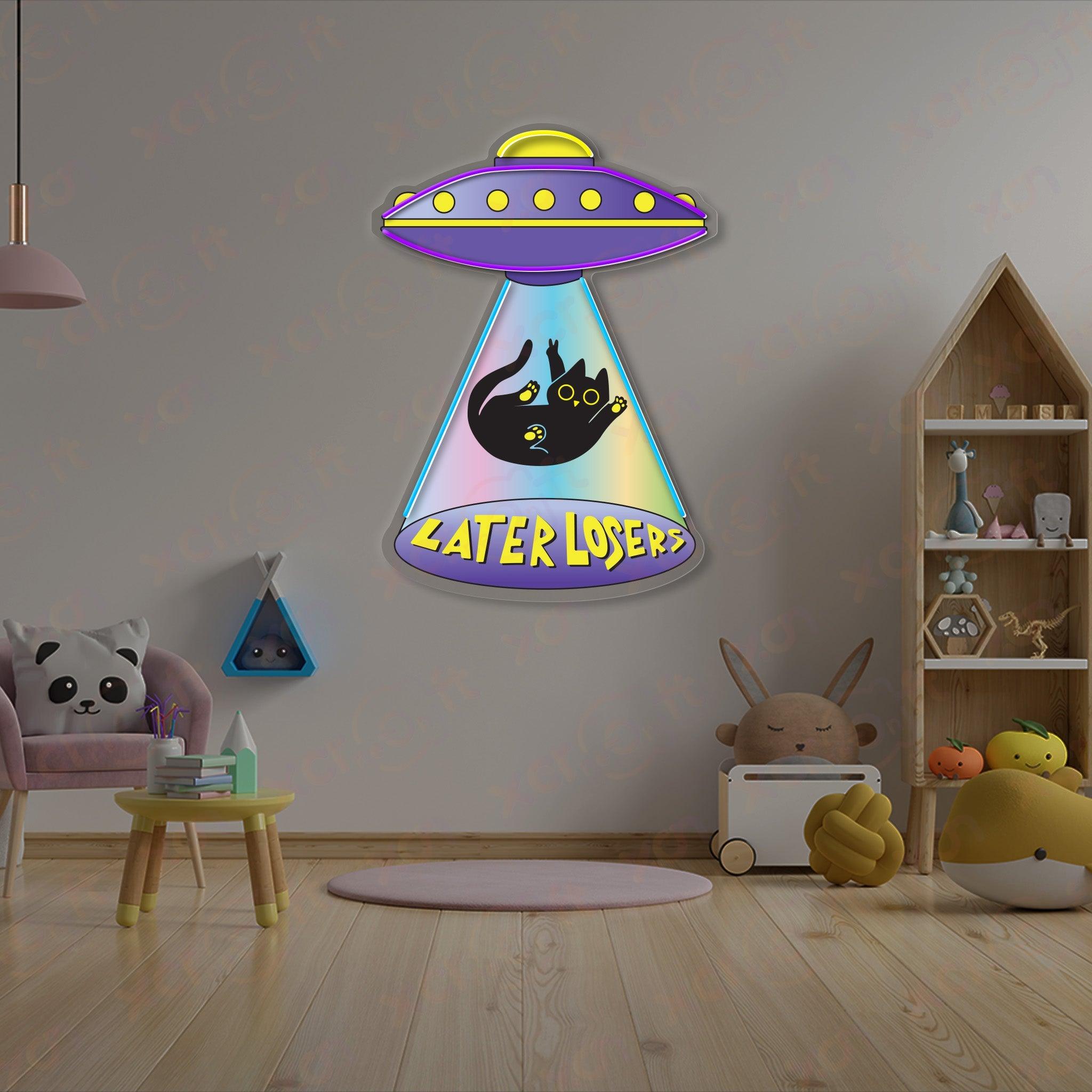 UFO Cat Durable Neon Light