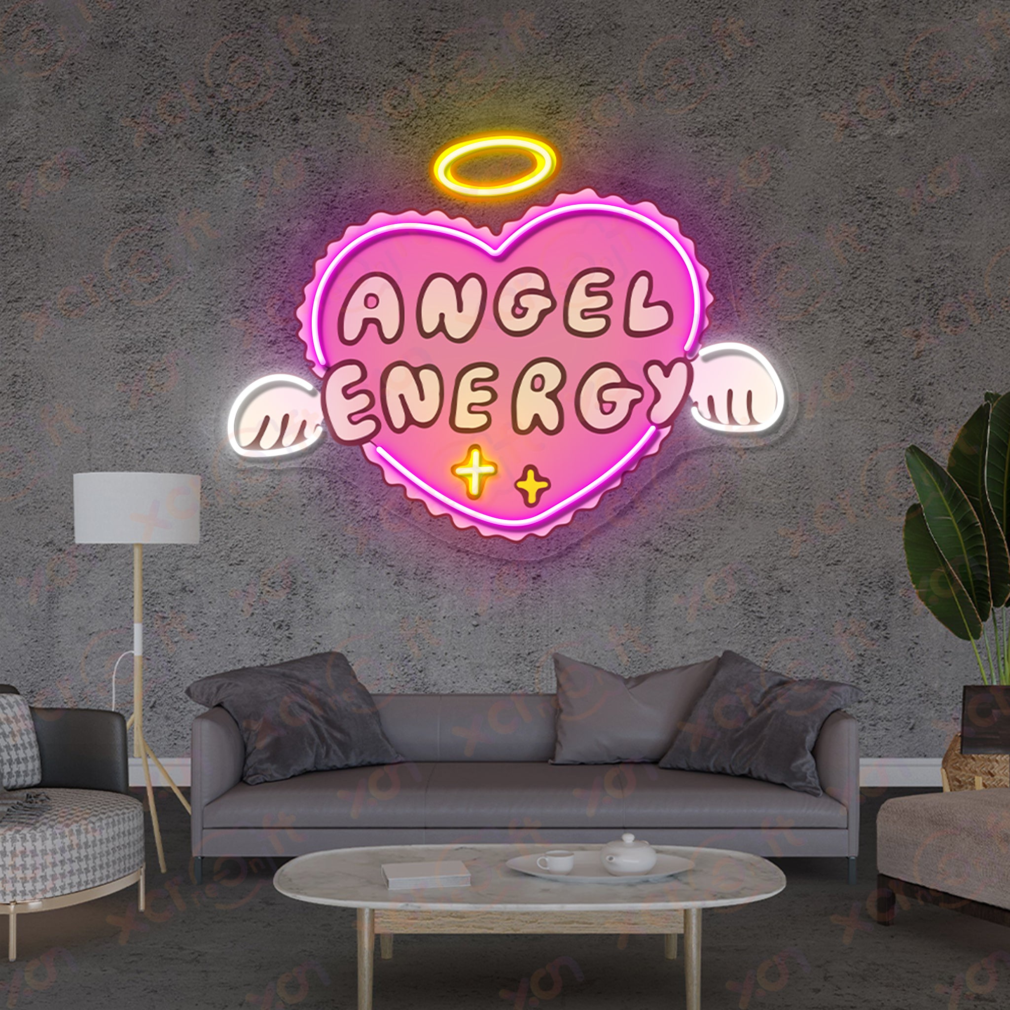 Angel Energy LED UV Printed Neon Signs