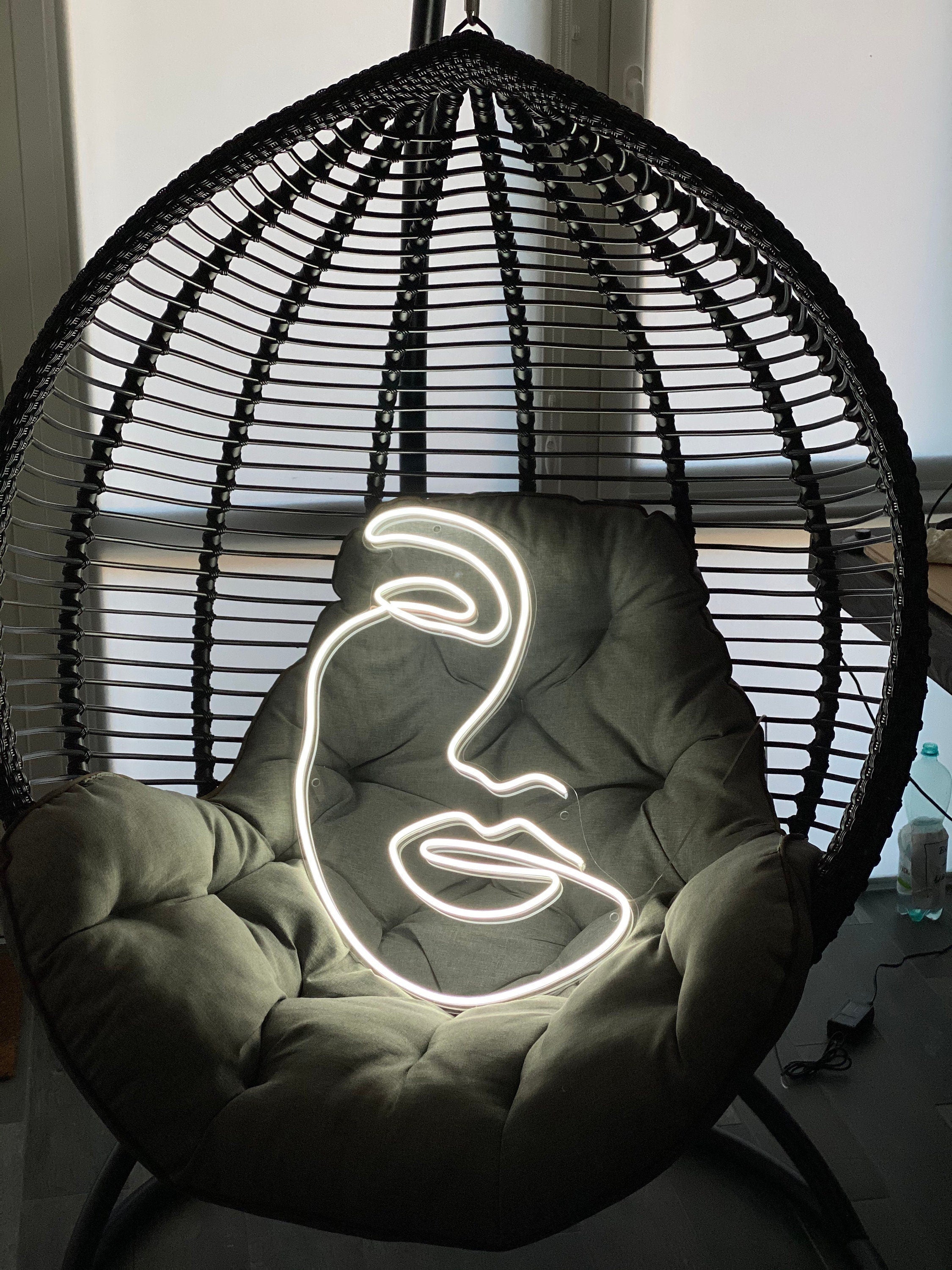 Woman Face Neon Sign