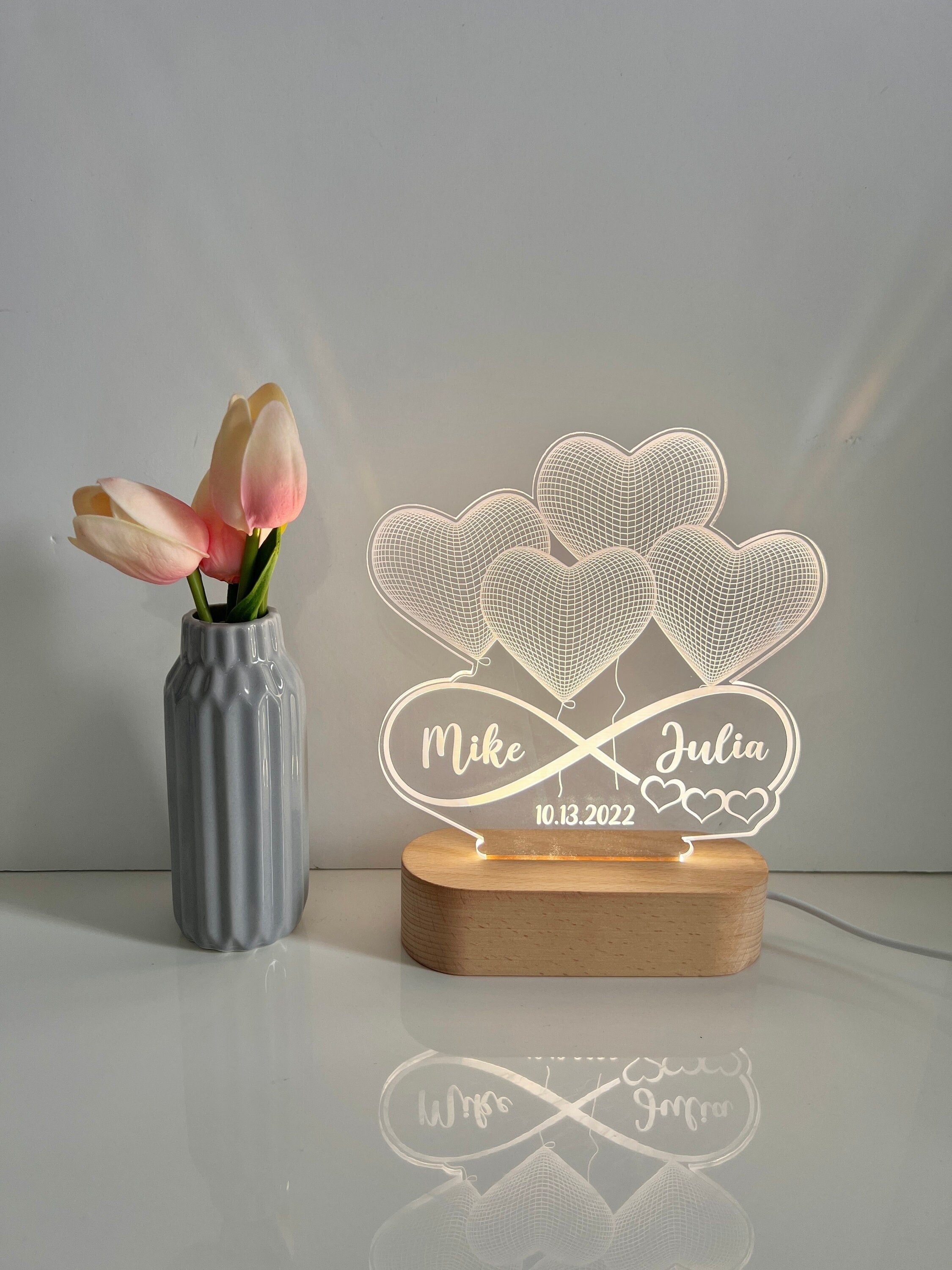 Personalized 3D Illusion LED Lamp