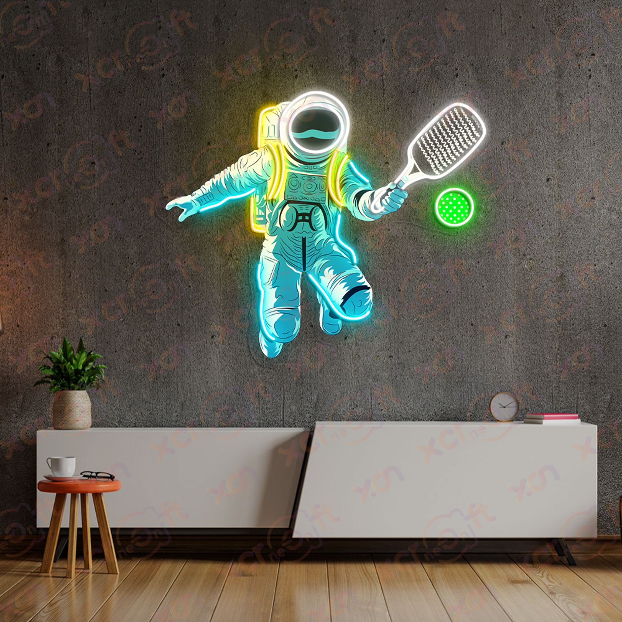 Pickleball Vs Astronault LED Neon Light Decor