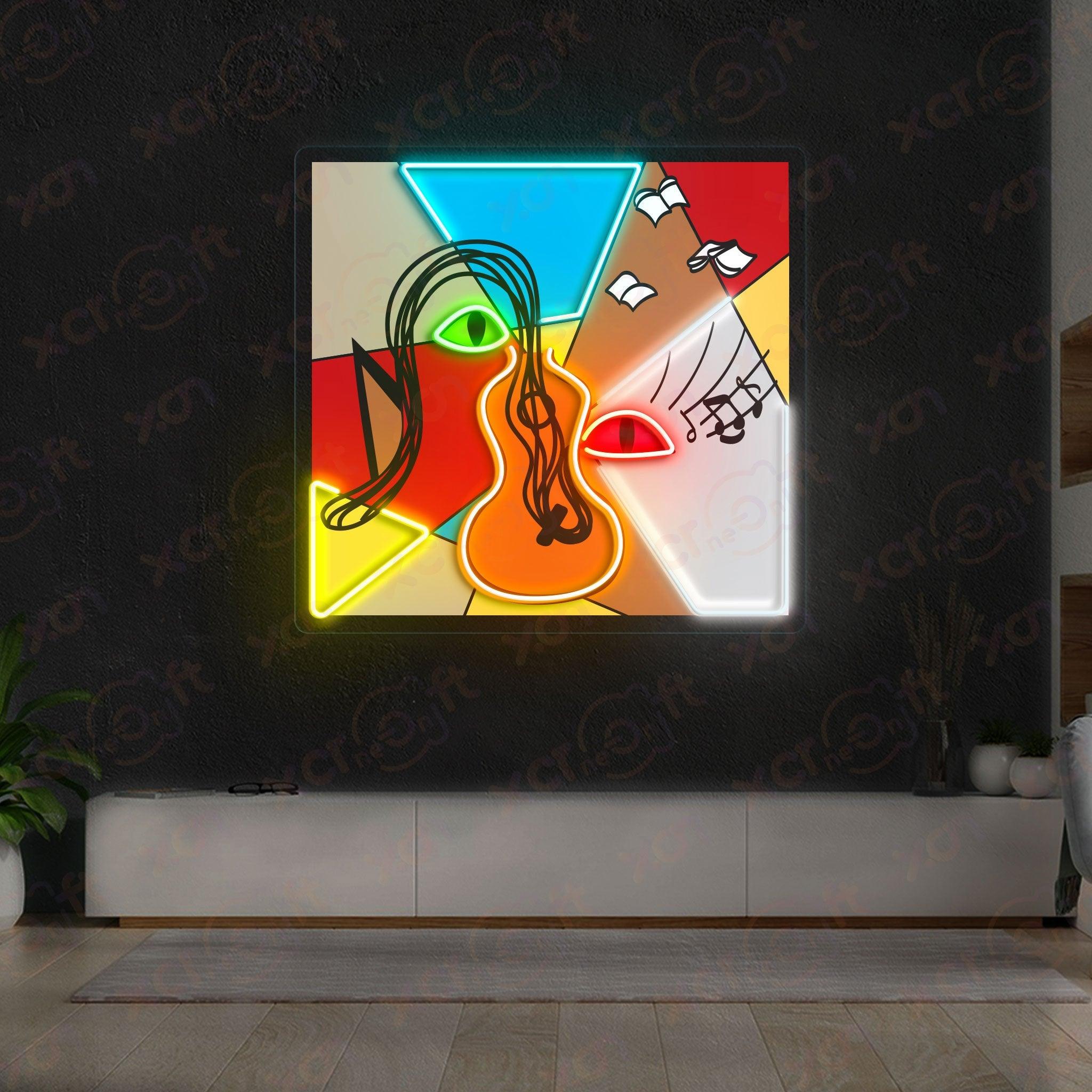 Abstract Music Neon Sign