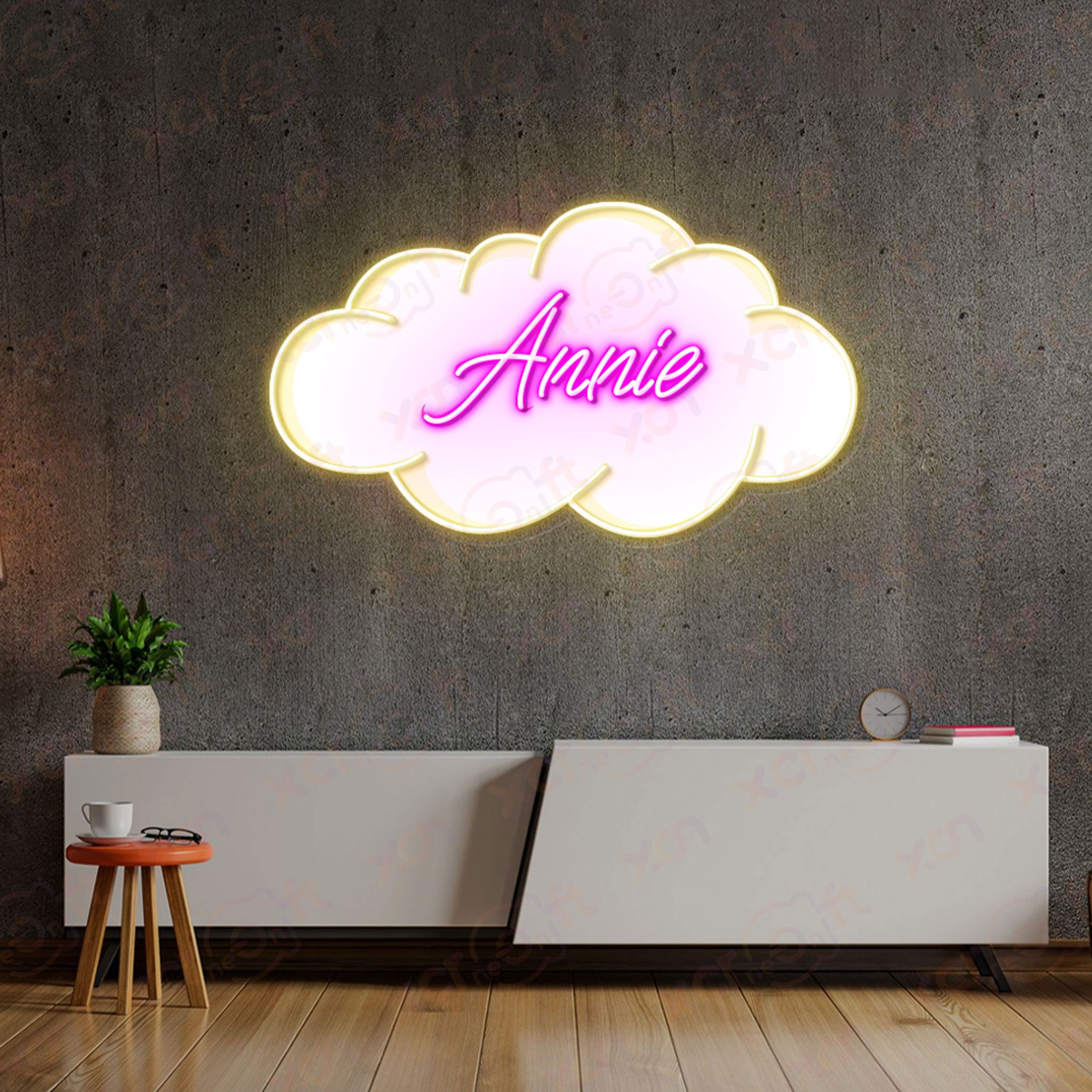 Baby Name  UV Printed Neon Sign