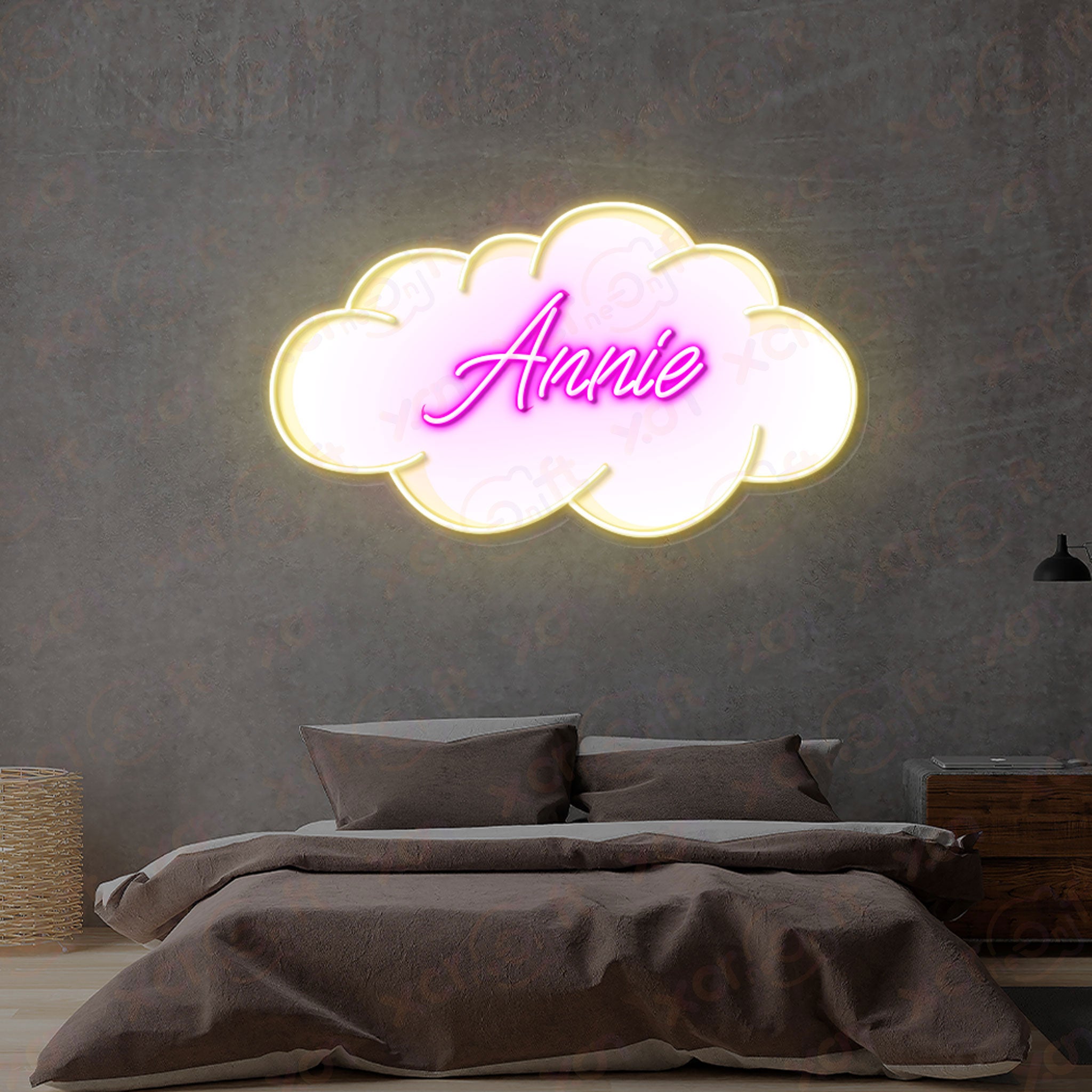 Baby Name  UV Printed Neon Sign