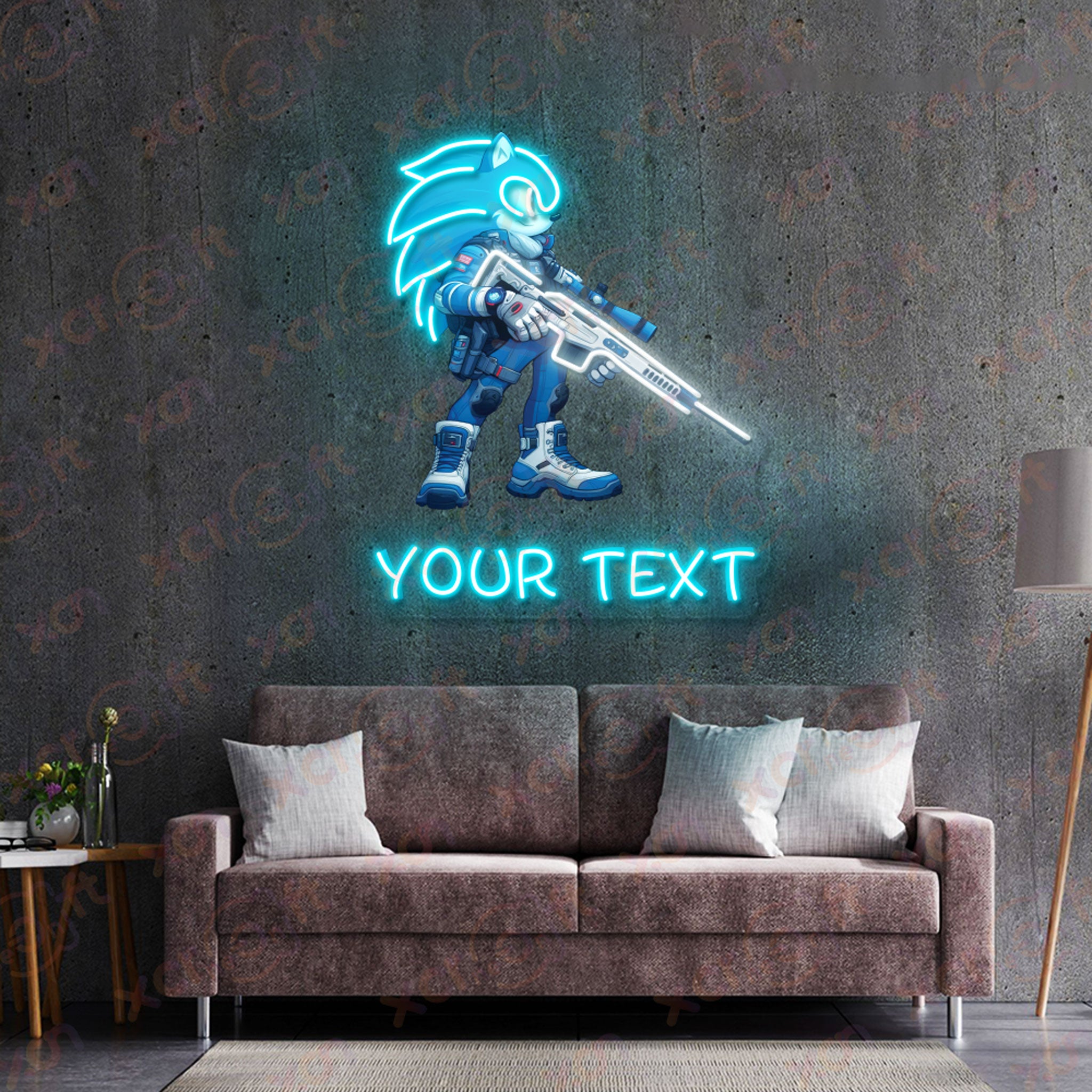 Famous Character UV Printed Neon Sign