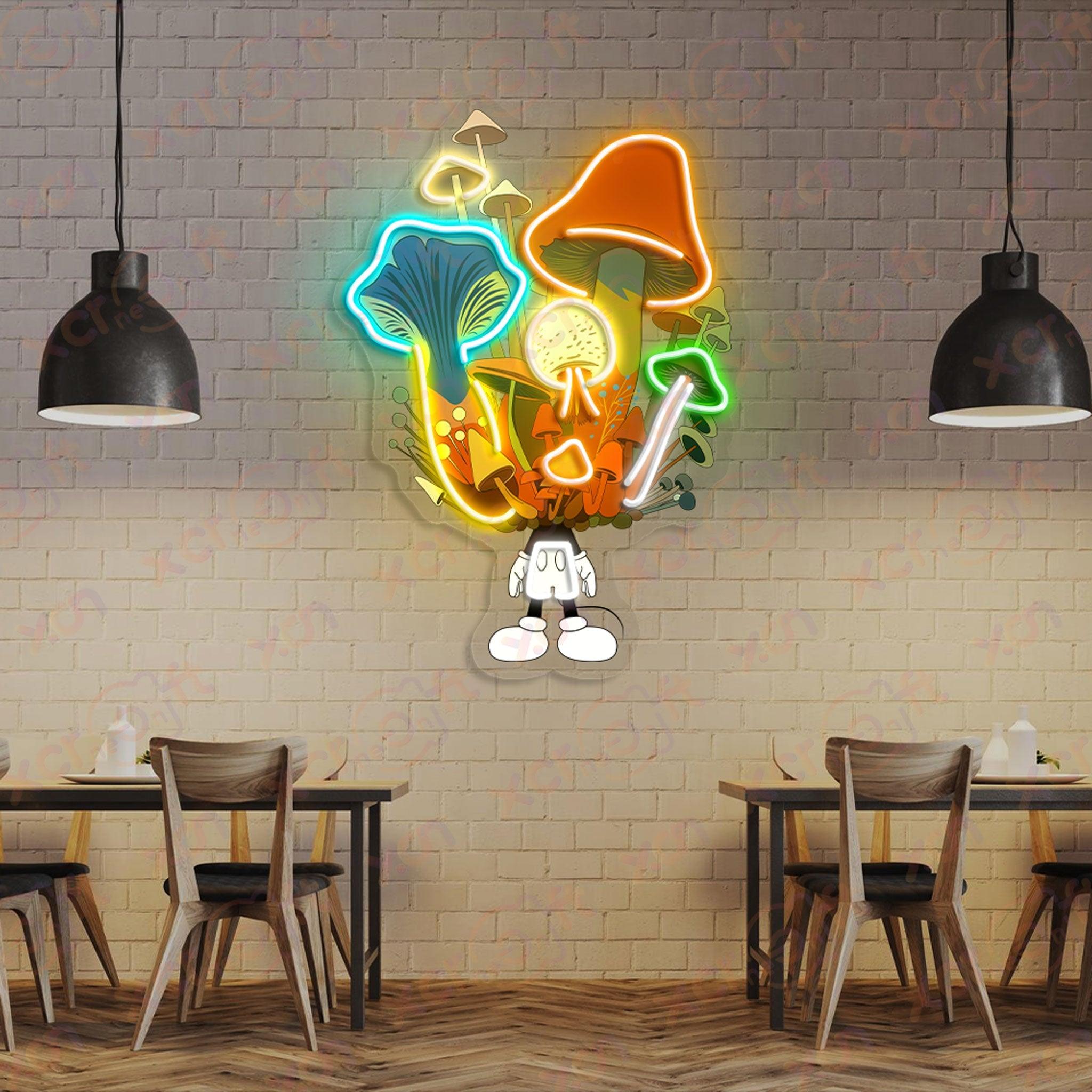 Cartoon Character Mushroom LED Neon Sign