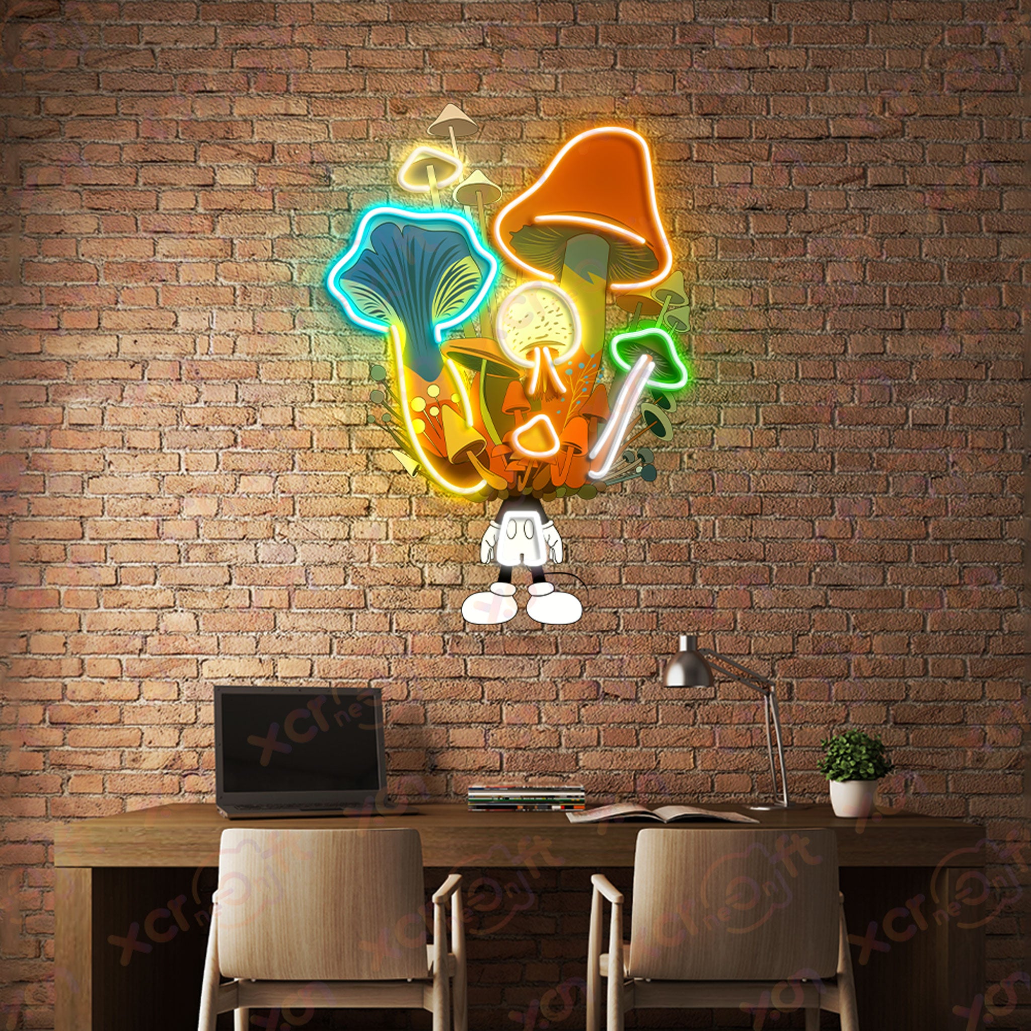 Cartoon Character Mushroom LED Neon Sign