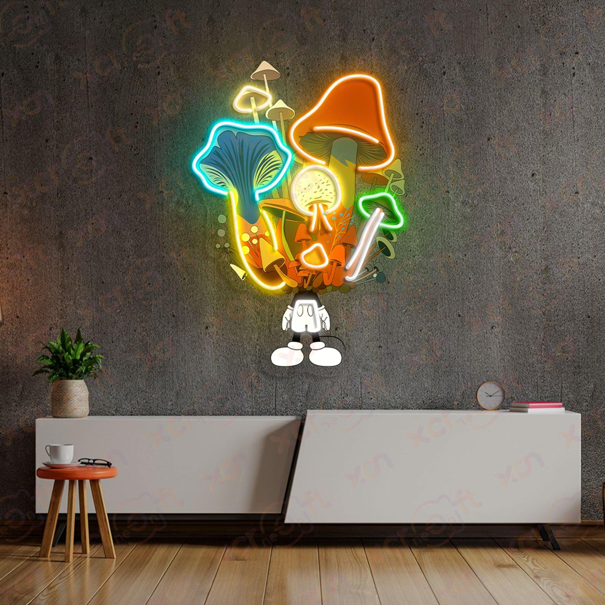 Cartoon Character Mushroom LED Neon Sign