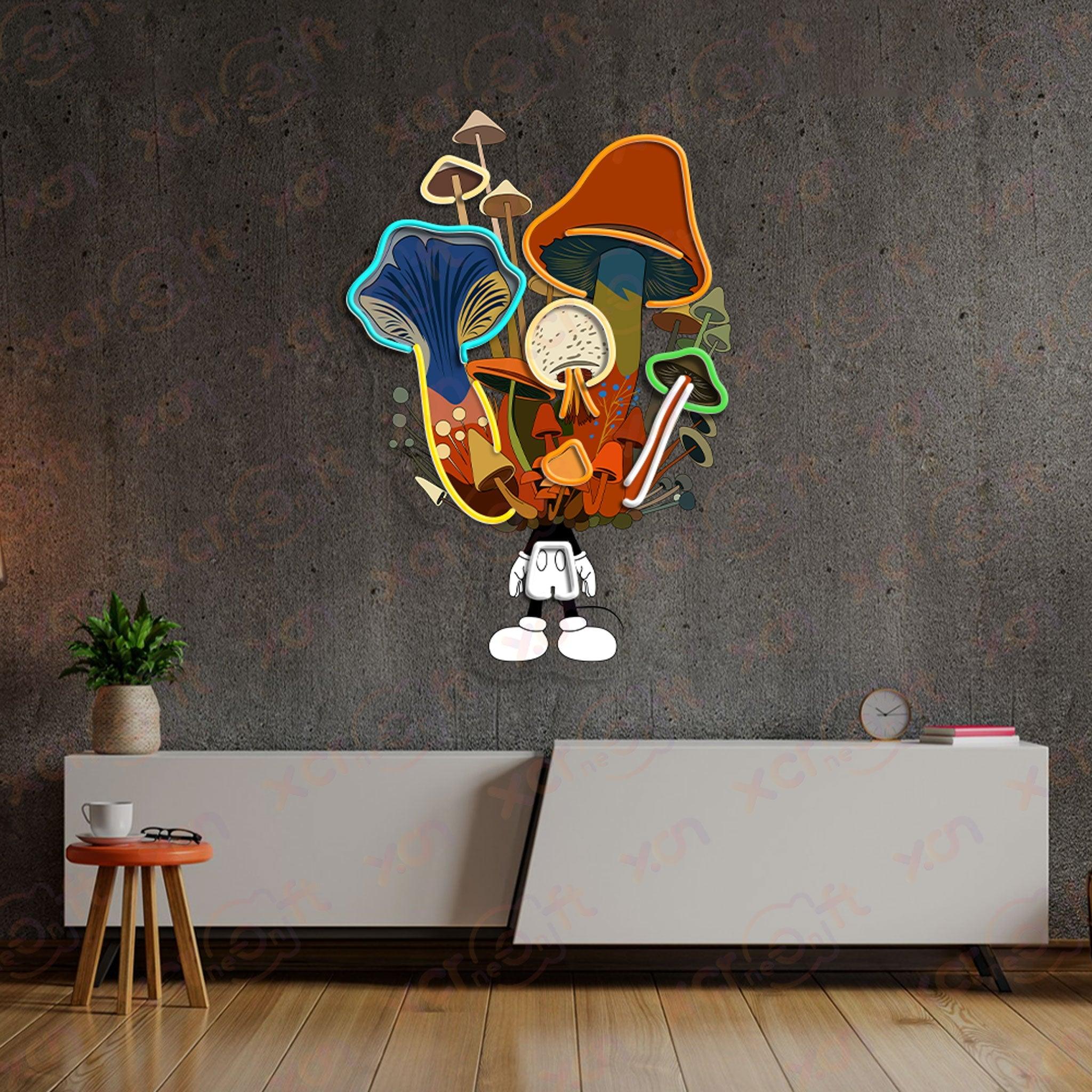 Cartoon Character Mushroom LED Neon Sign